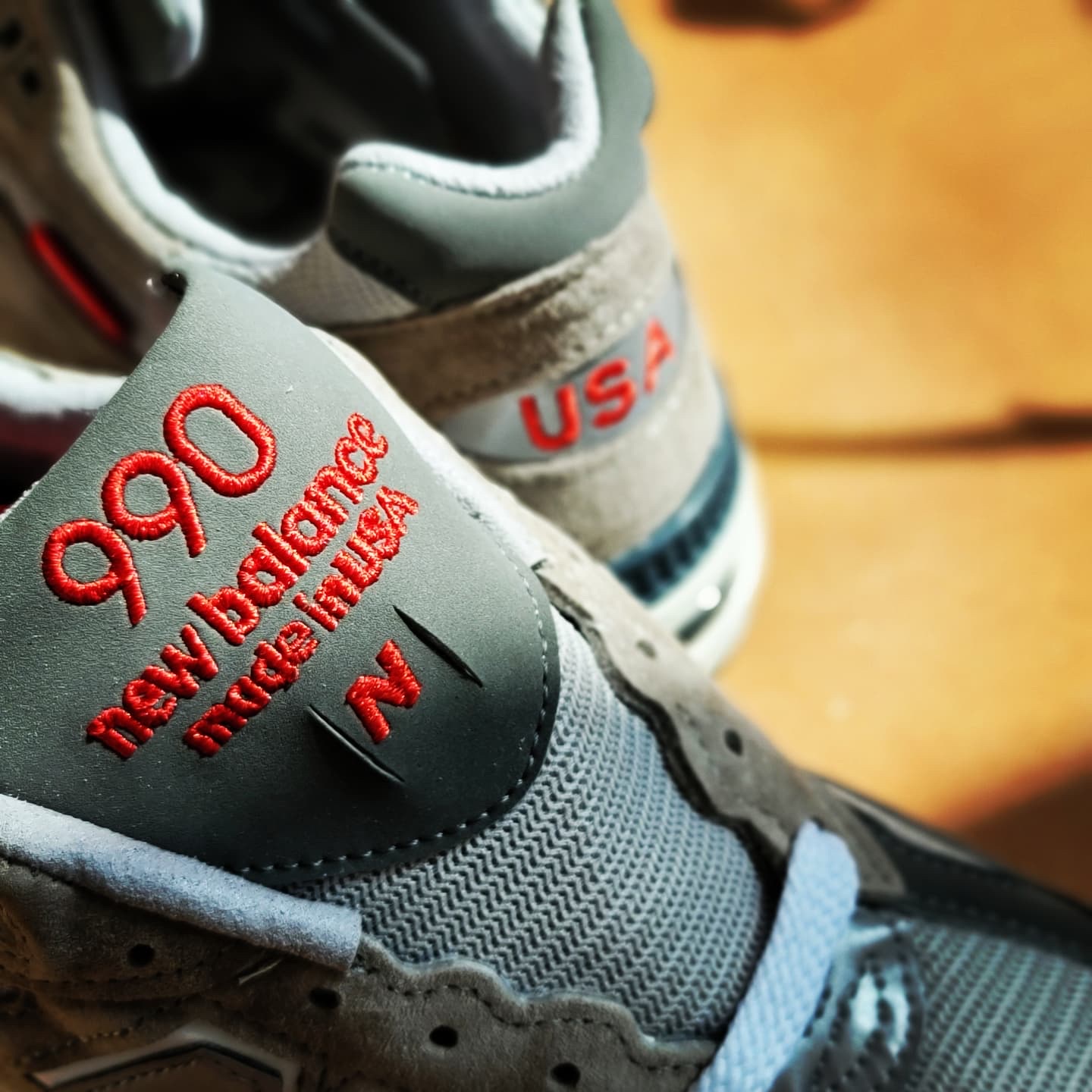 New Balance 990vs2 Made in USA Grey 착용 스타일 - 3