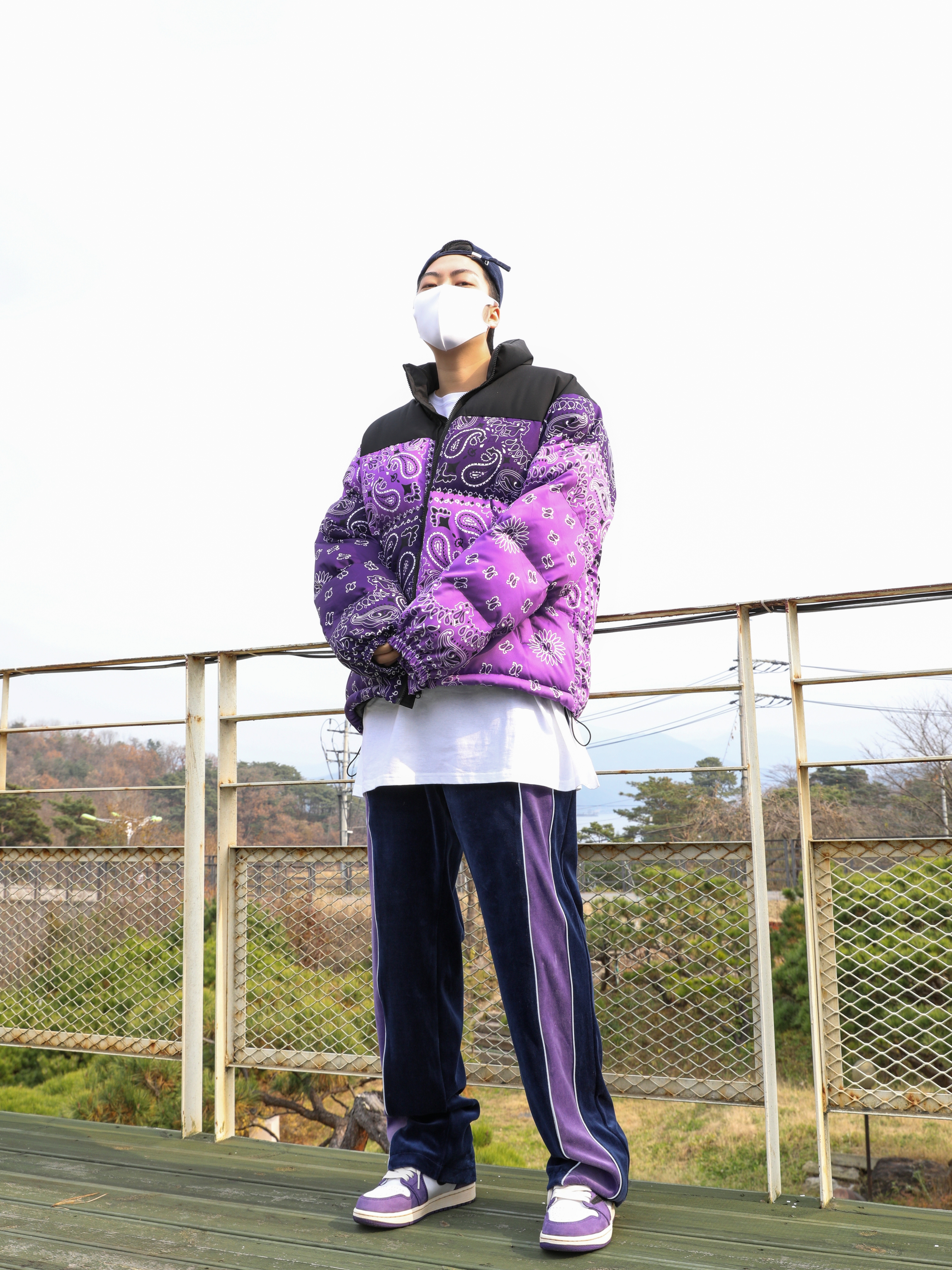 Jordan 1 Retro High OG Court Purple 2020 착용 스타일 - 2