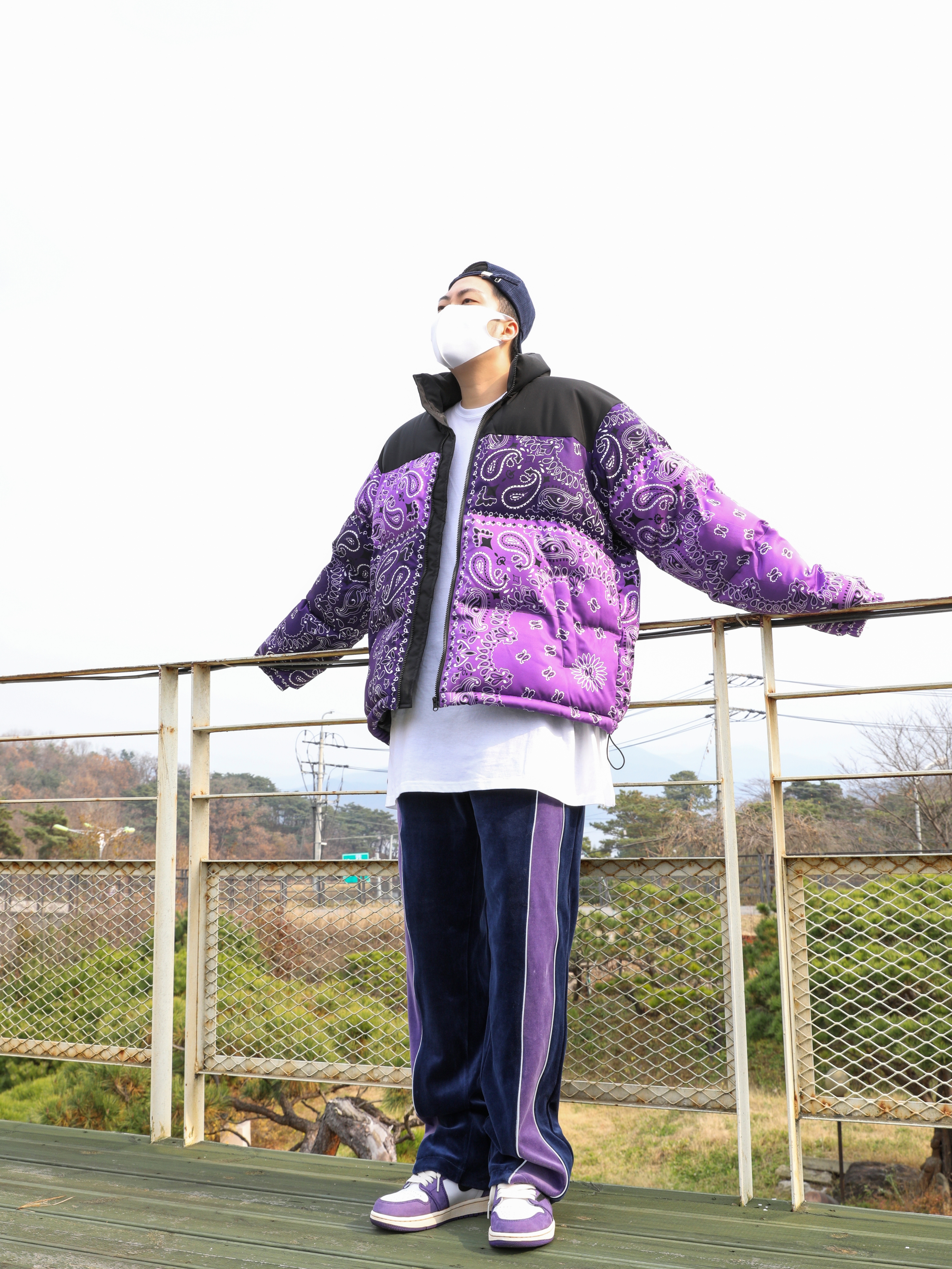 Jordan 1 Retro High OG Court Purple 2020 착용 스타일 - 1