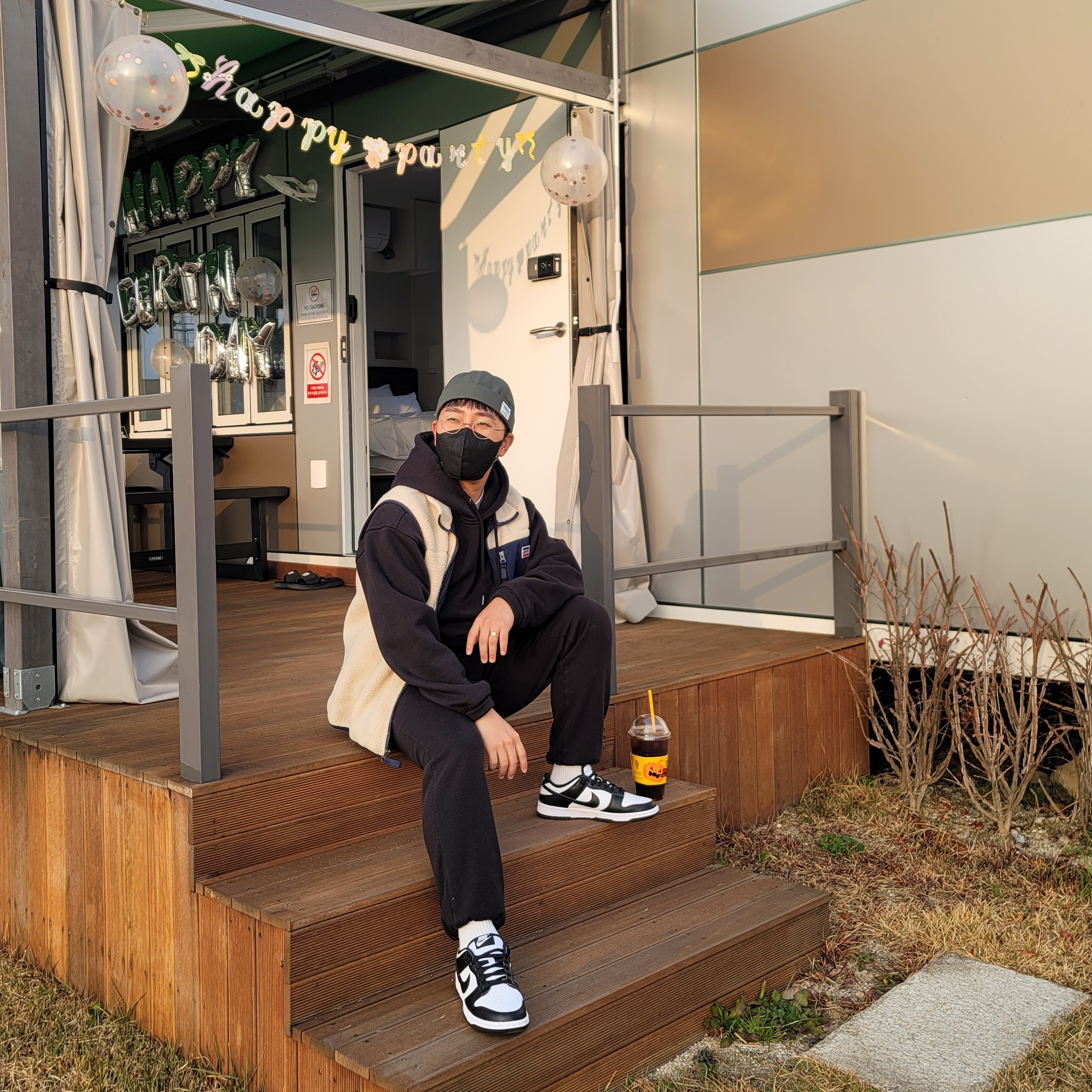 (W) Nike Dunk Low Black 착용 스타일