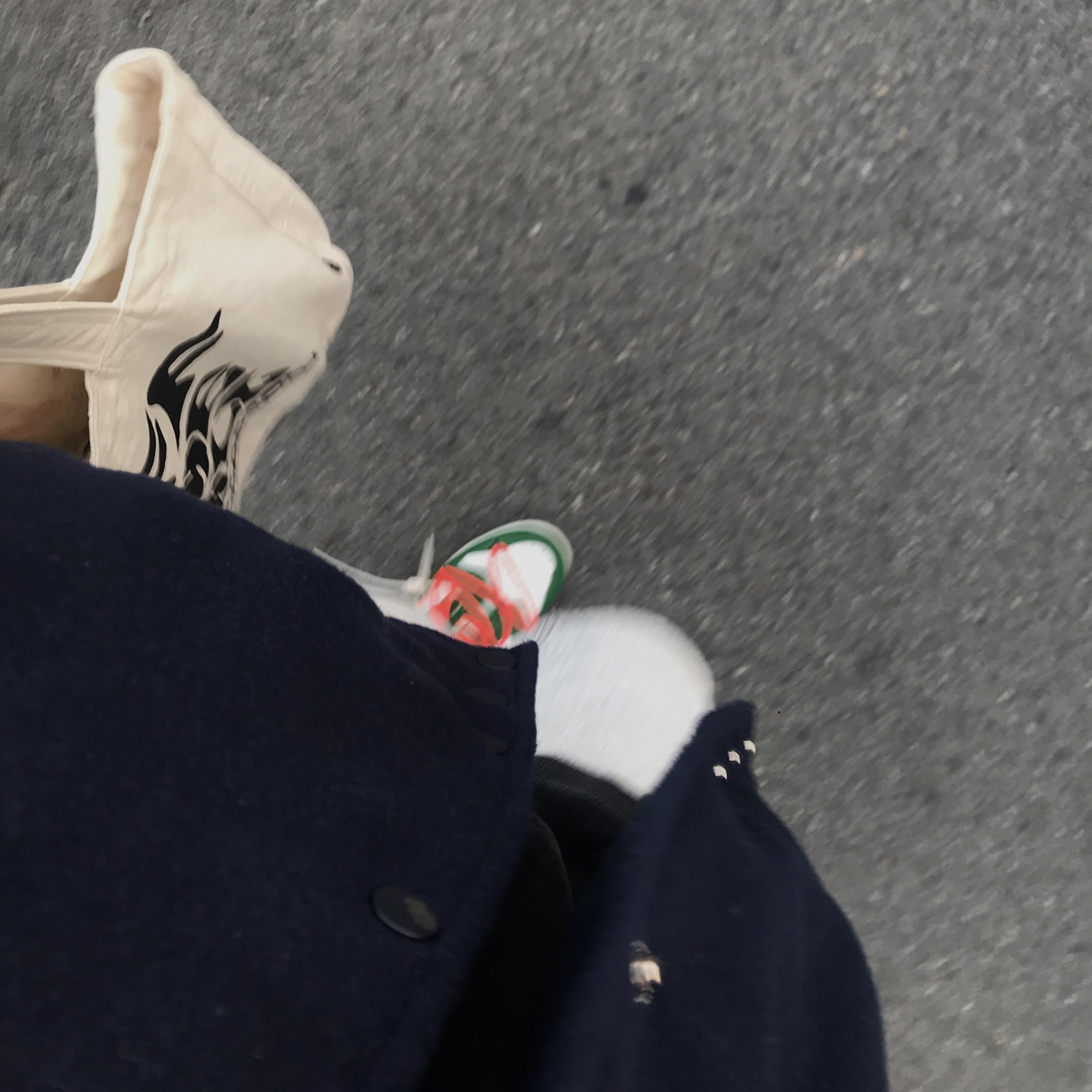Nike x Off-White Dunk Low Pine Green 착용 스타일