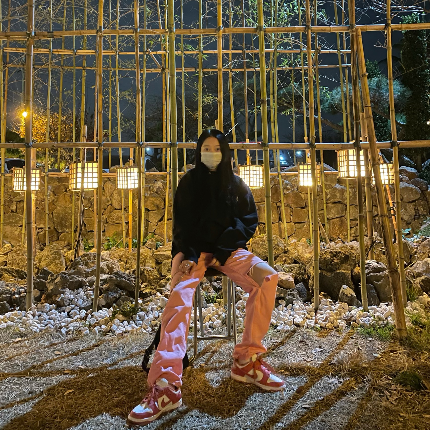 (W) Nike Dunk Low Archeo Pink 착용 스타일 - 2