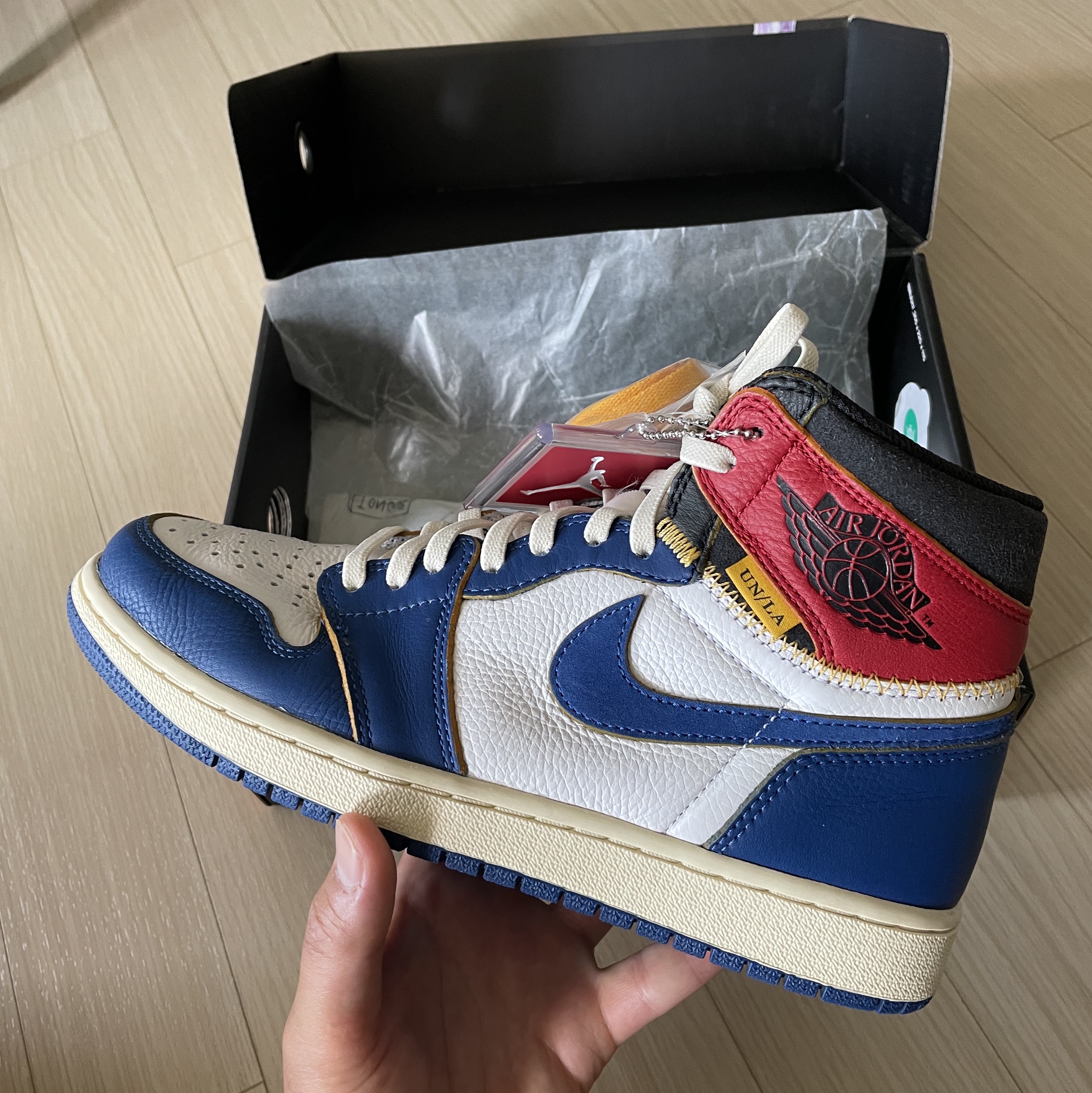 Jordan 1 x Union Retro High Blue Toe 착용 스타일