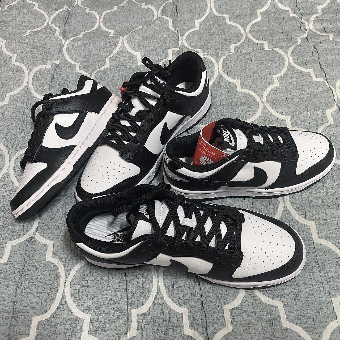 Nike Dunk Low Retro Black, (W) Nike Dunk Low Black 착용 스타일 - 3