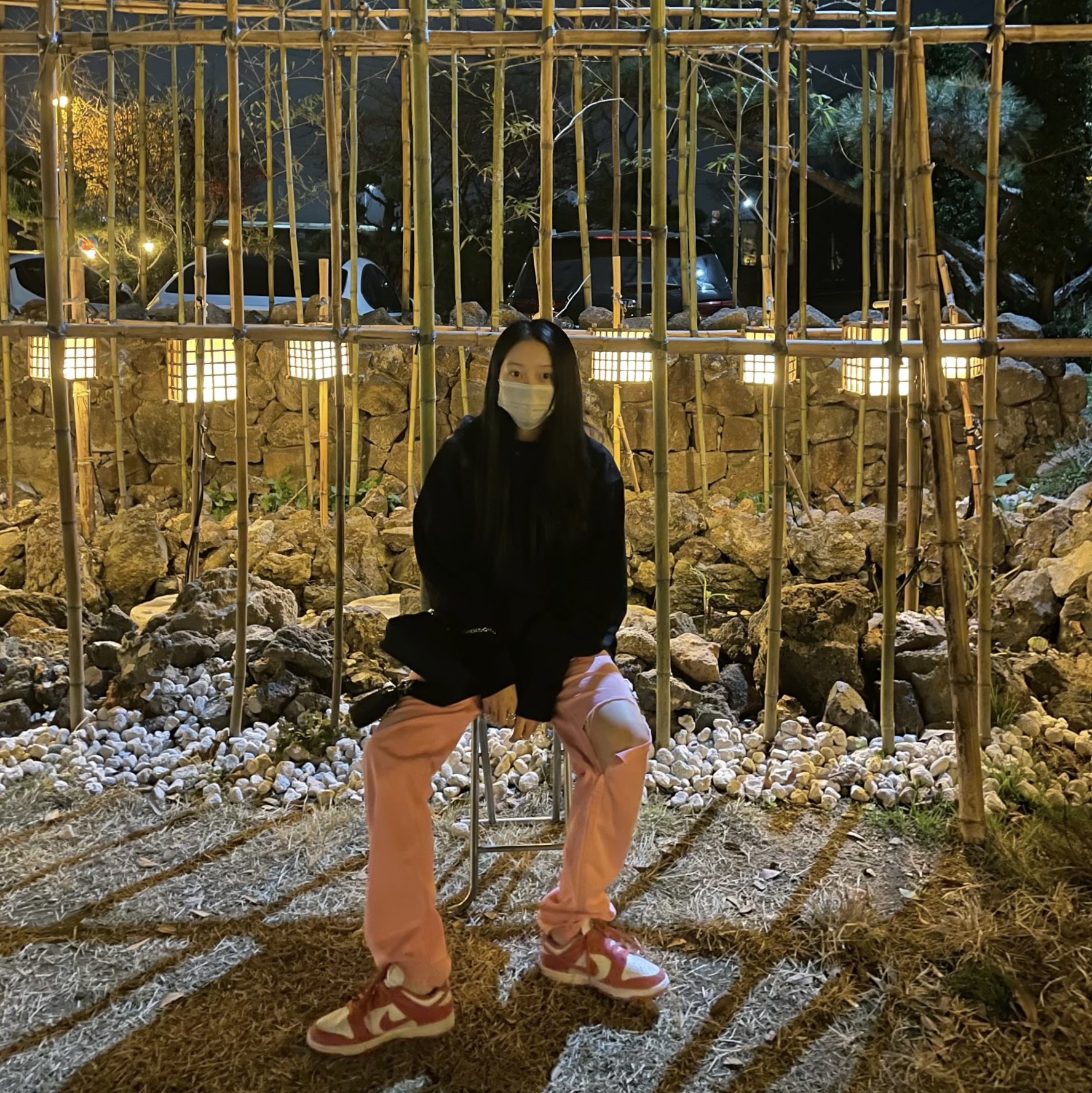 (W) Nike Dunk Low Archeo Pink 착용 스타일 - 1