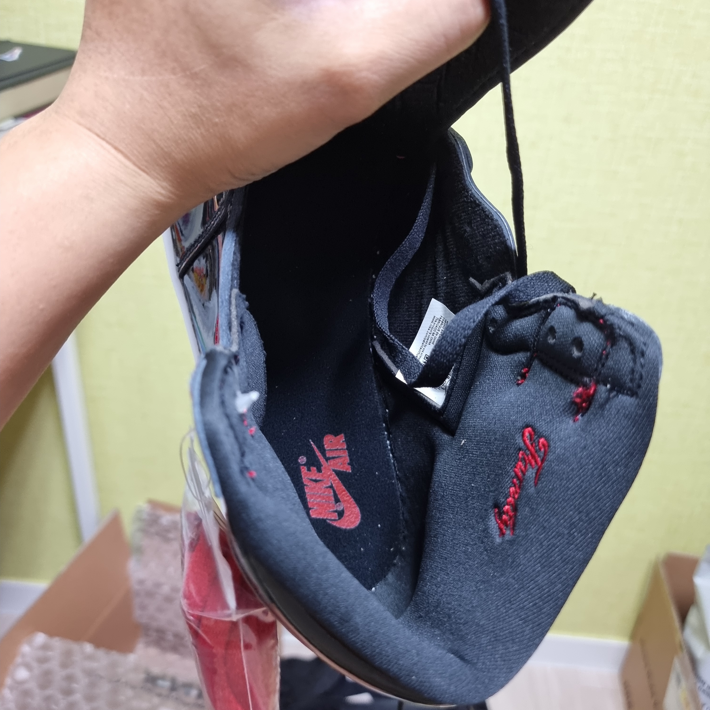 Jordan 1 Retro High OG Patent Bred 착용 스타일 - 3