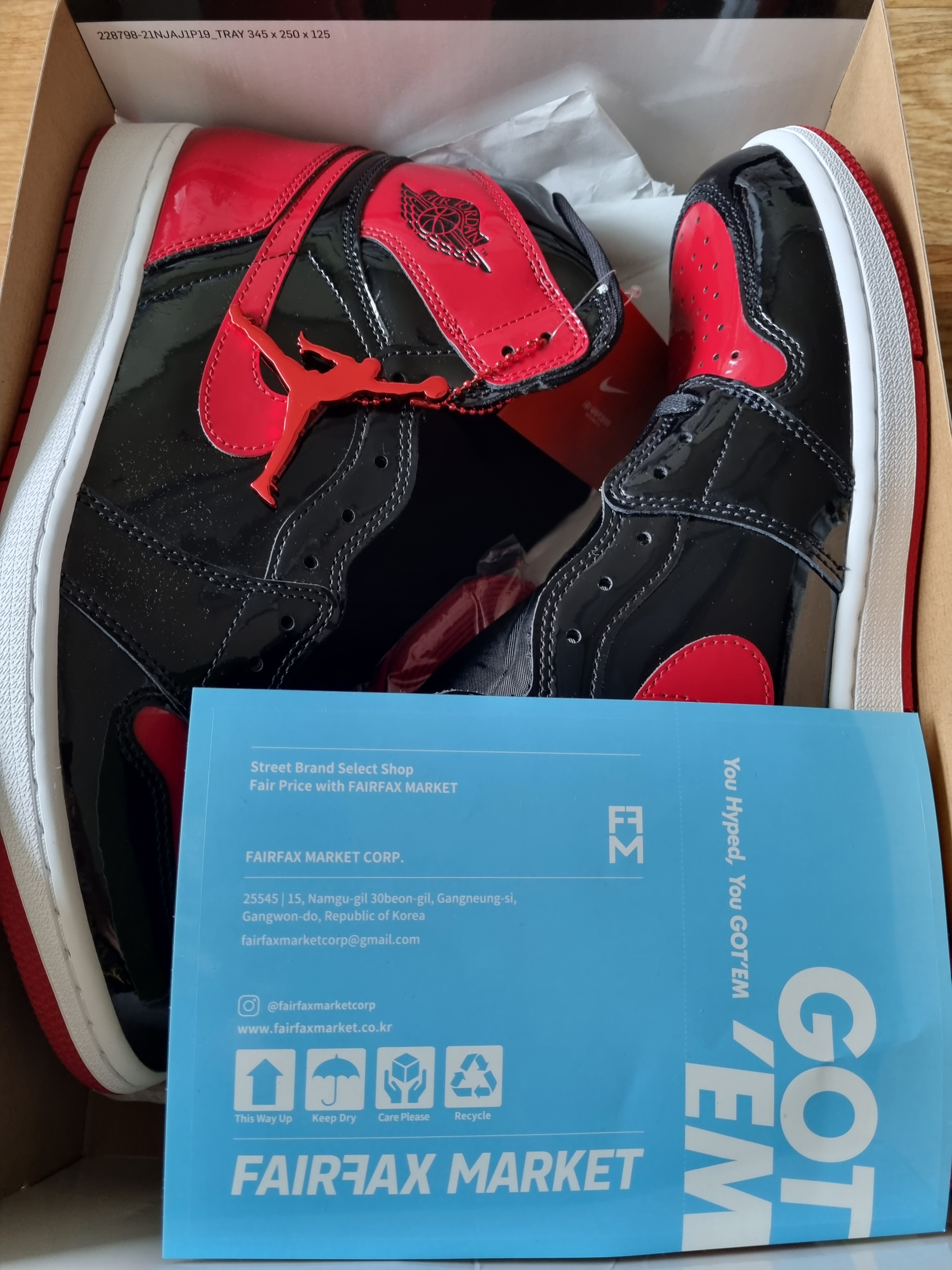 Jordan 1 Retro High OG Patent Bred 착용 스타일