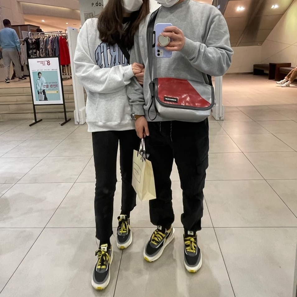 Nike x Sacai x Undercover LDWaffle Black Bright Citron 착용 스타일 - 1