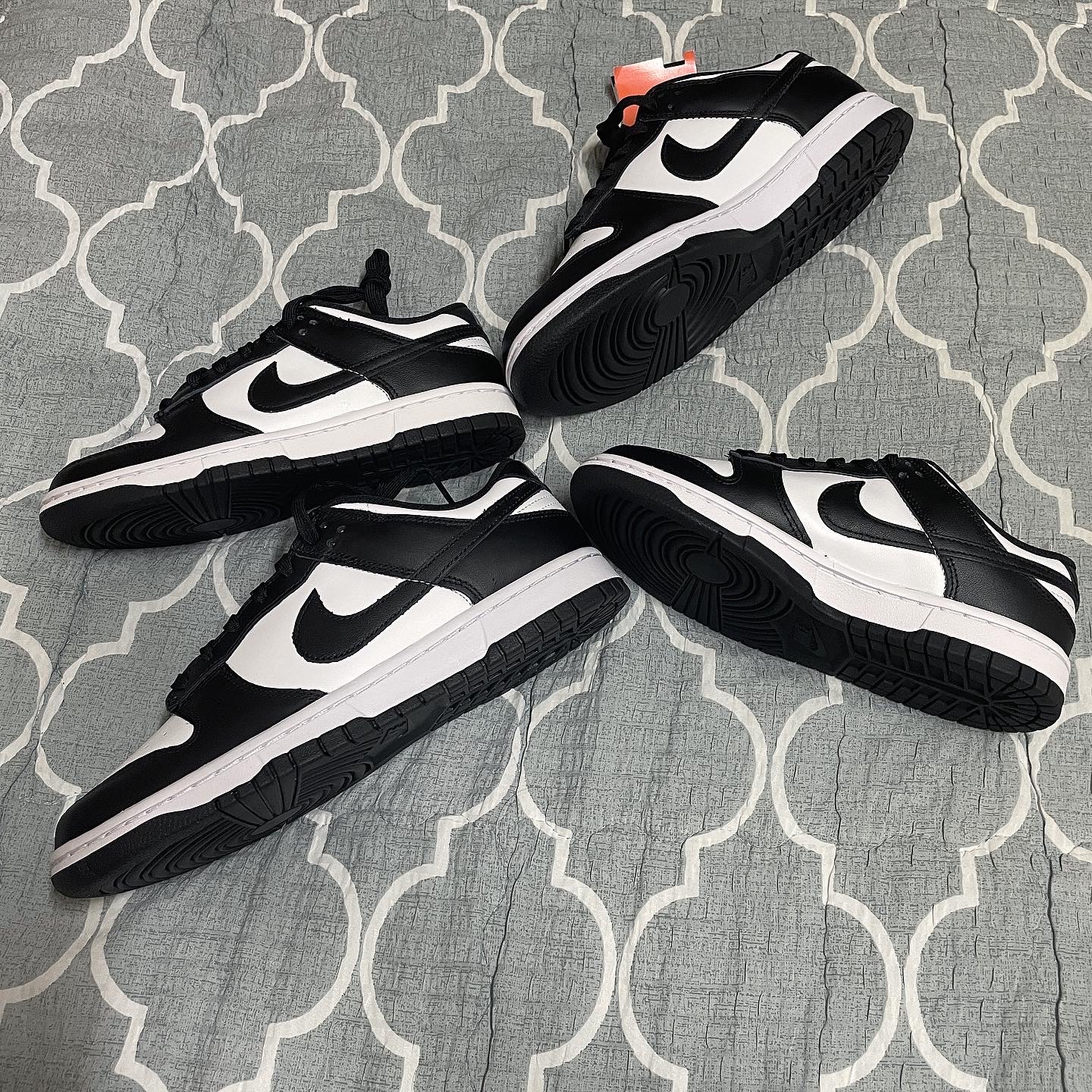 Nike Dunk Low Retro Black, (W) Nike Dunk Low Black 착용 스타일 - 1