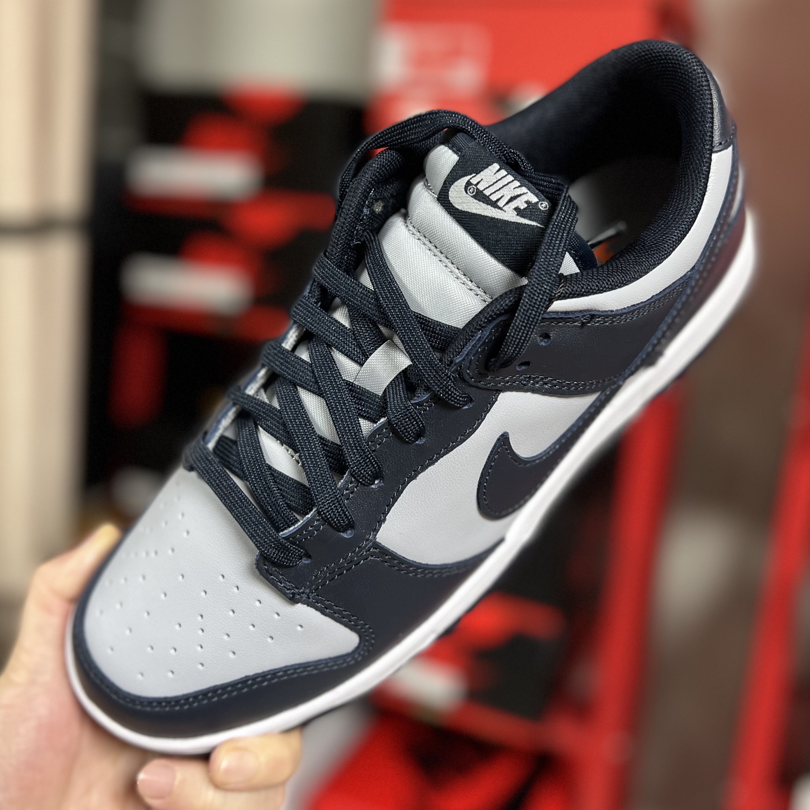 Nike Dunk Low Retro Championship Grey 착용 스타일 - 1