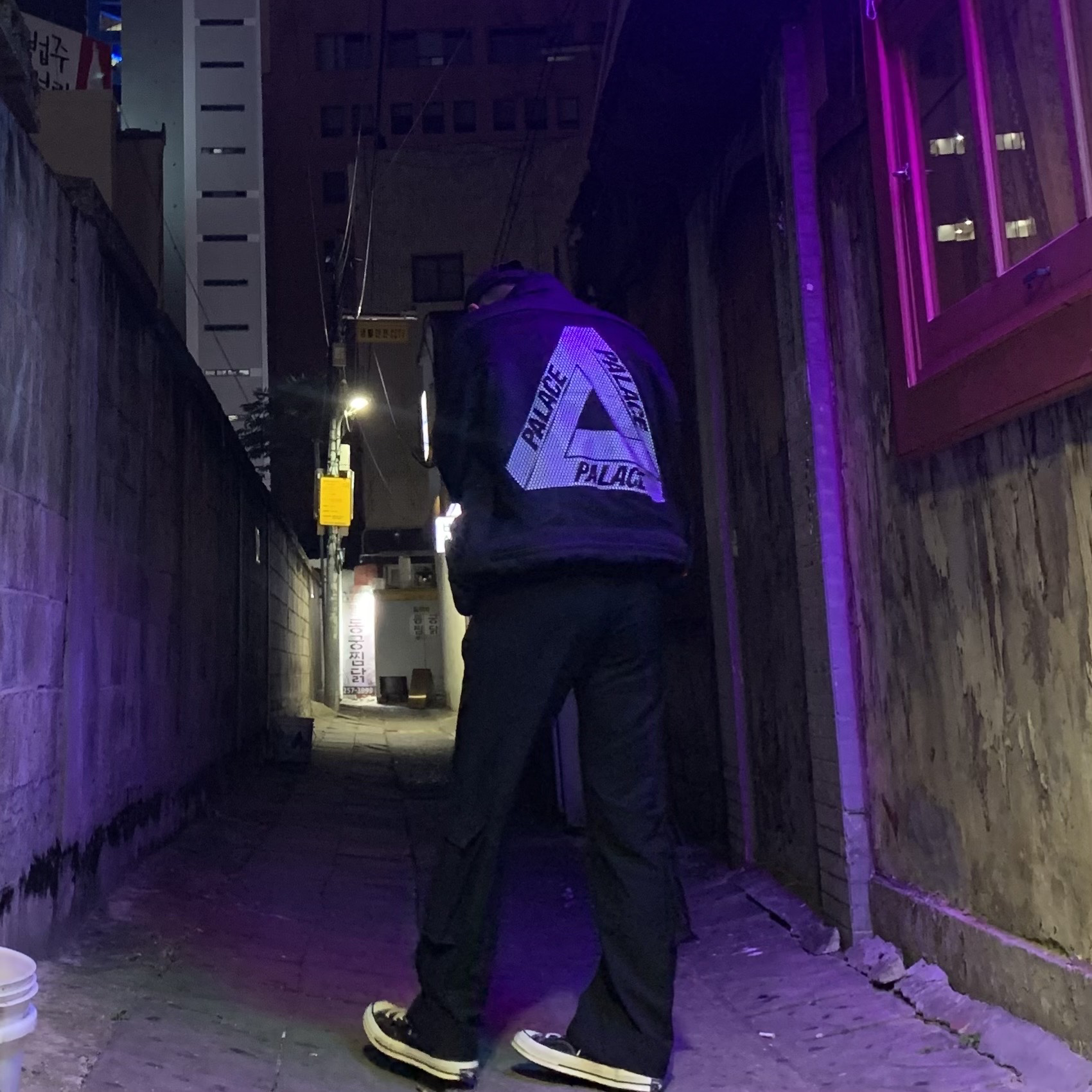 Palace Bare Storage Jacket Black - 20SS 착용 스타일