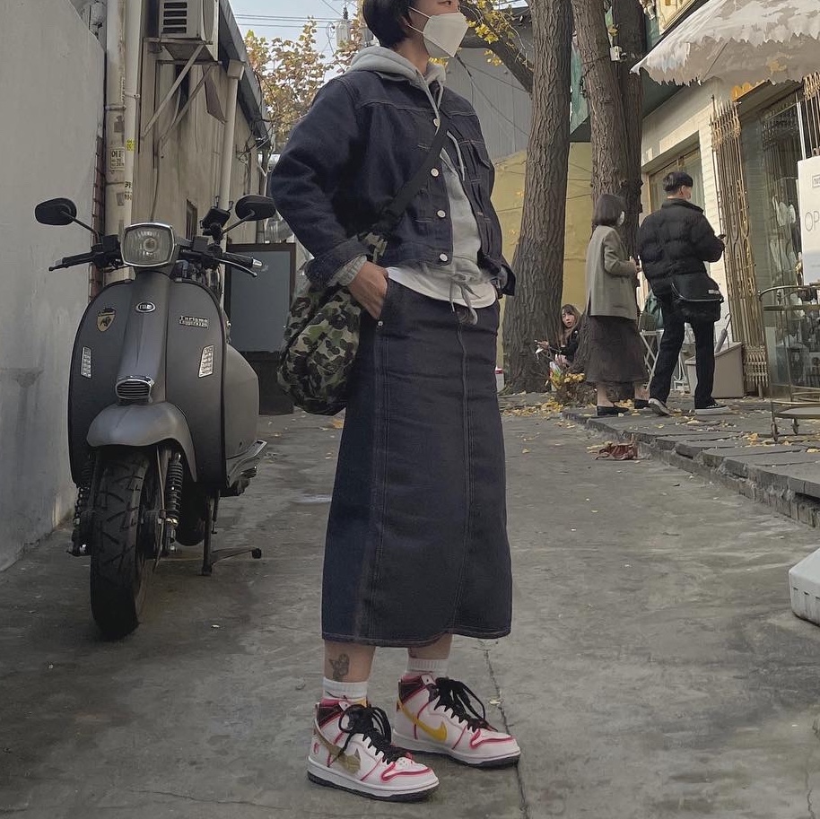 Nike x Gundam SB Dunk High Pro QS Unicorn RX-0, Bandai x Nike SB HG Unicorn Gundam & HG Unicorn 02 Banshee Set (Destroy Mode) 착용 스타일