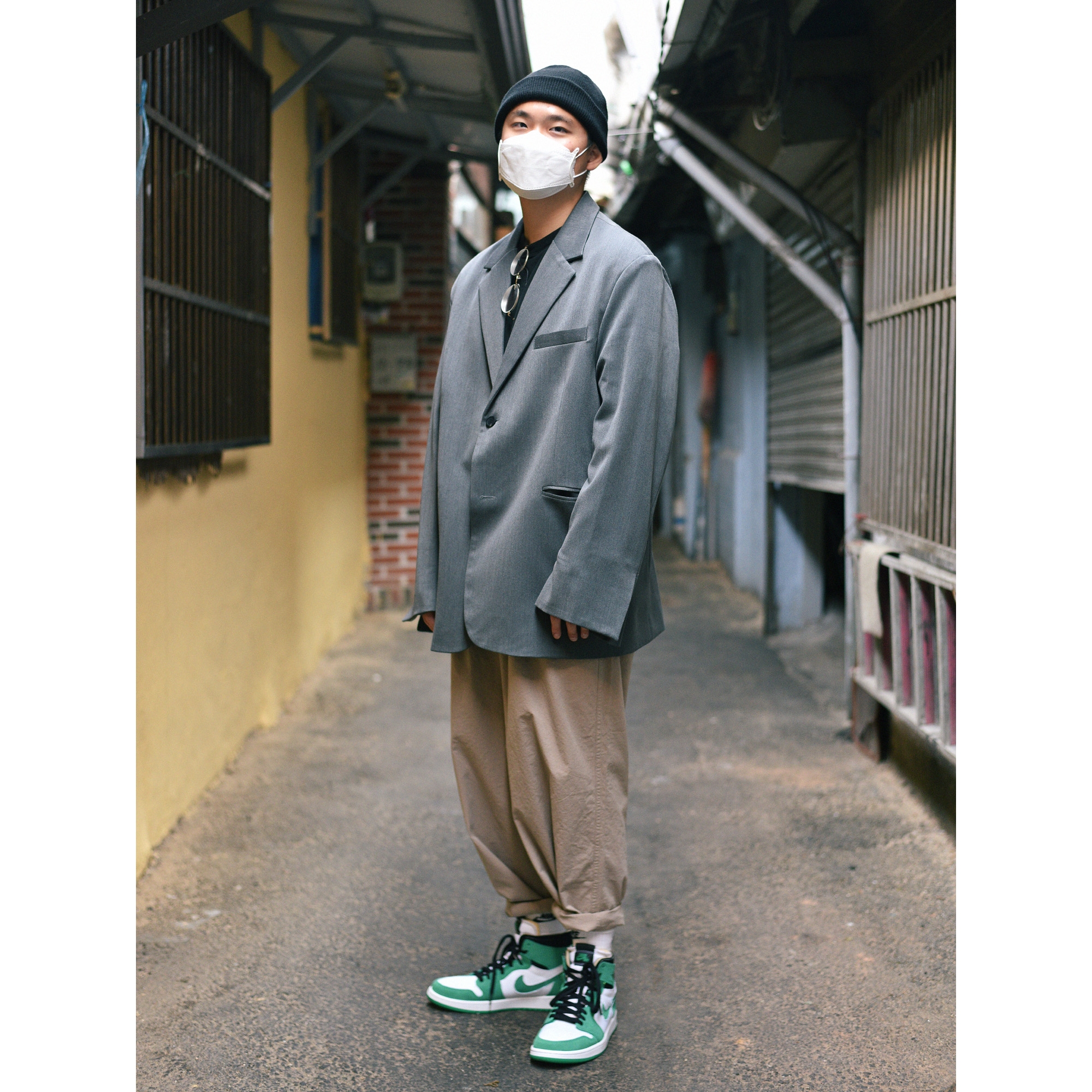 Jordan 1 Zoom Air CMFT Stadium Green 착용 스타일