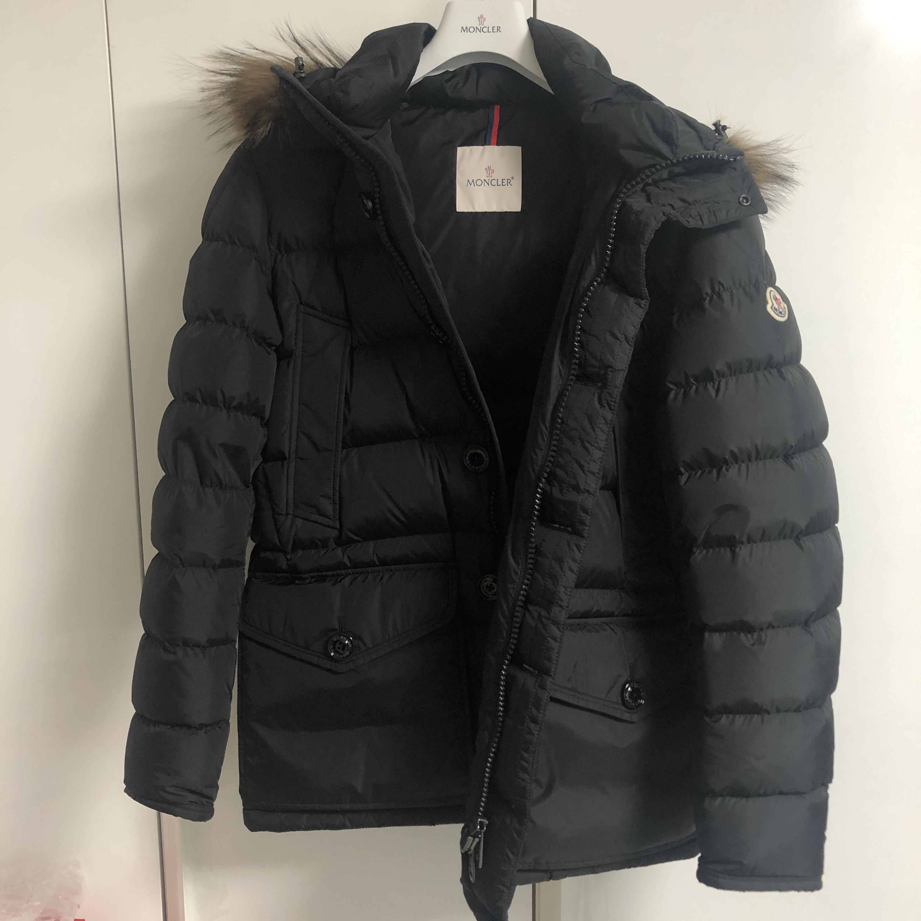 Moncler Cluny Long Down Jacket Black - 21FW 착용 스타일 - 1