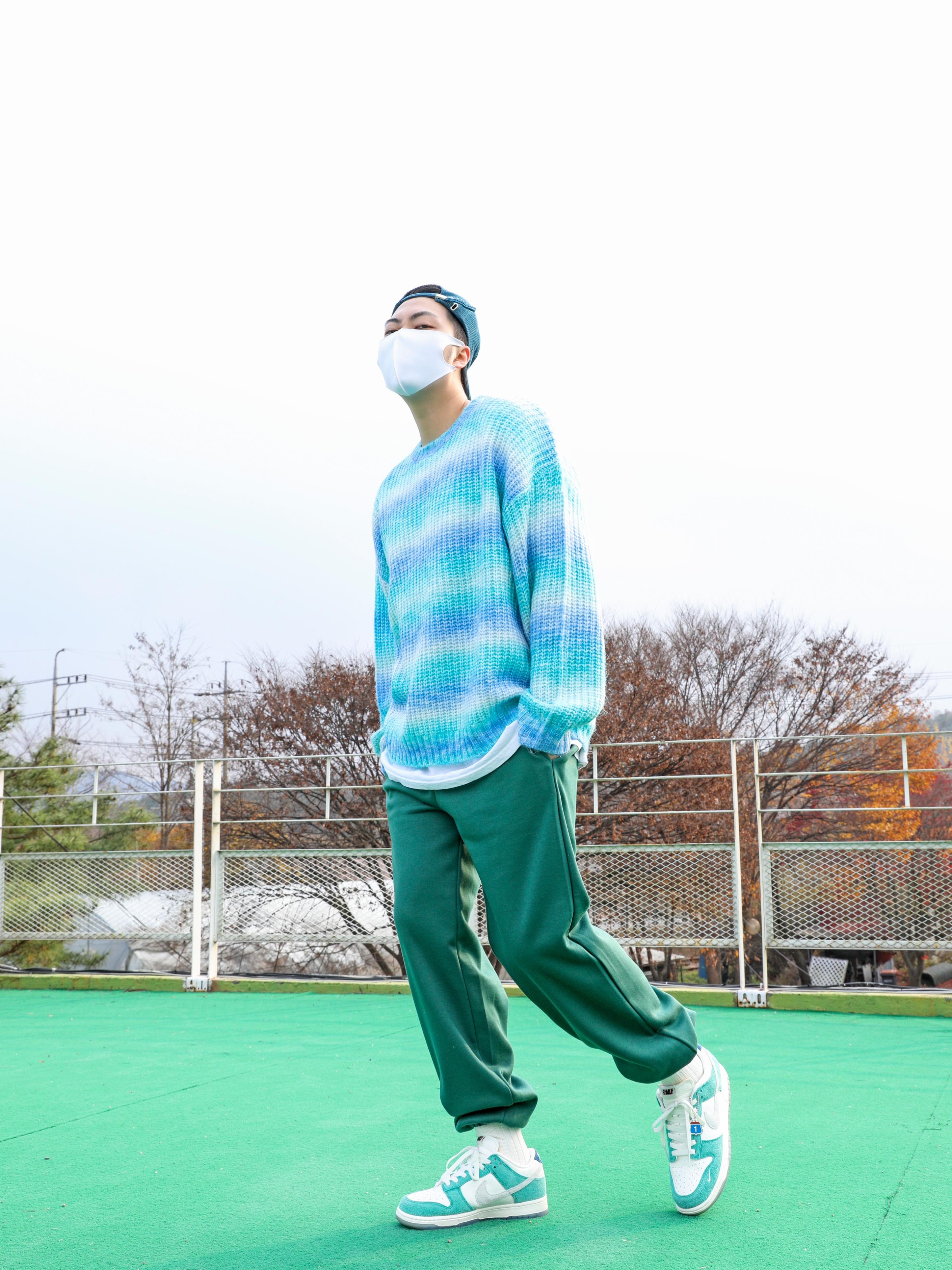 Nike x Kasina Dunk Low Road Sign - Kasina Exclusive 착용 스타일 - 1