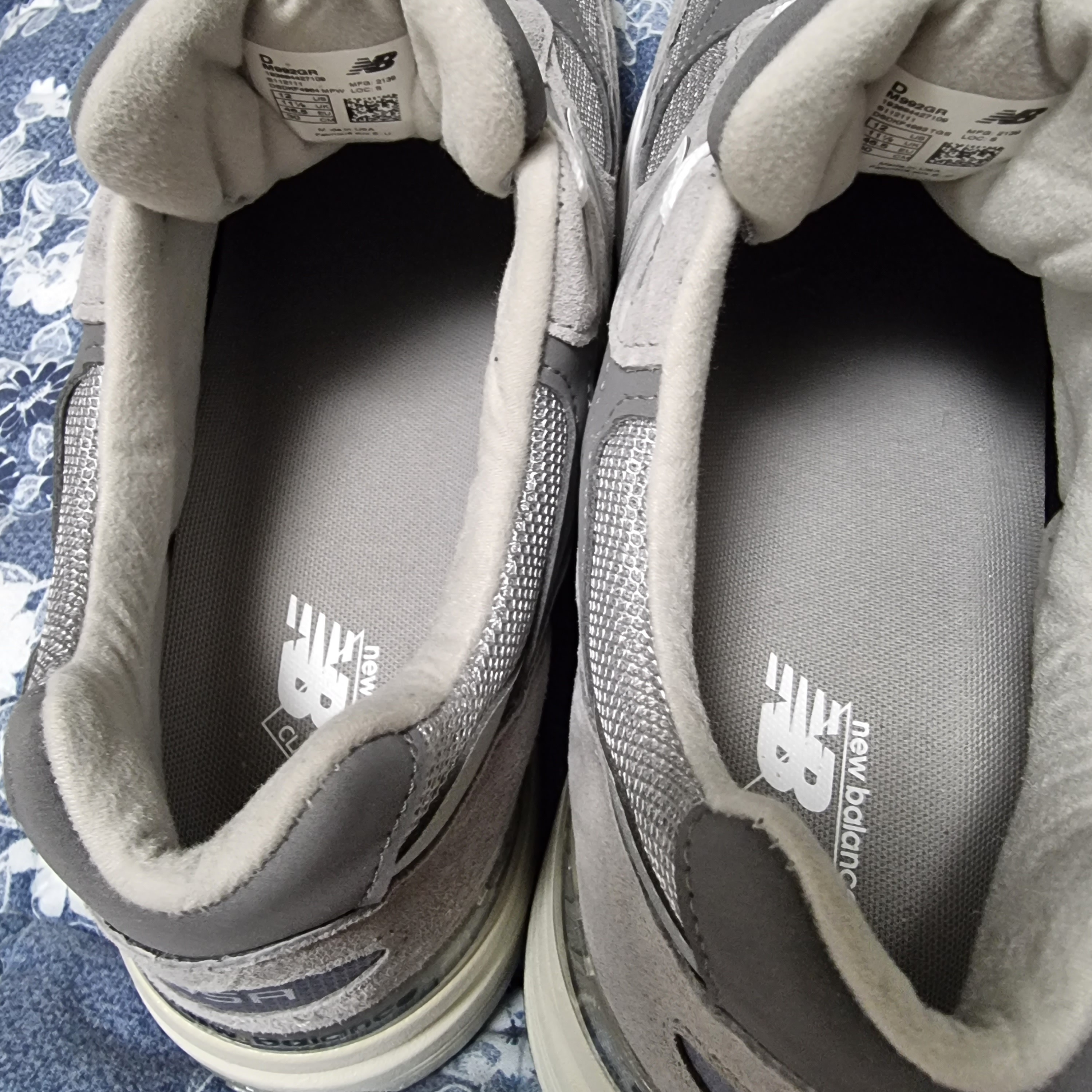 New Balance 992 Made in USA Grey - D Standard 착용 스타일 - 4
