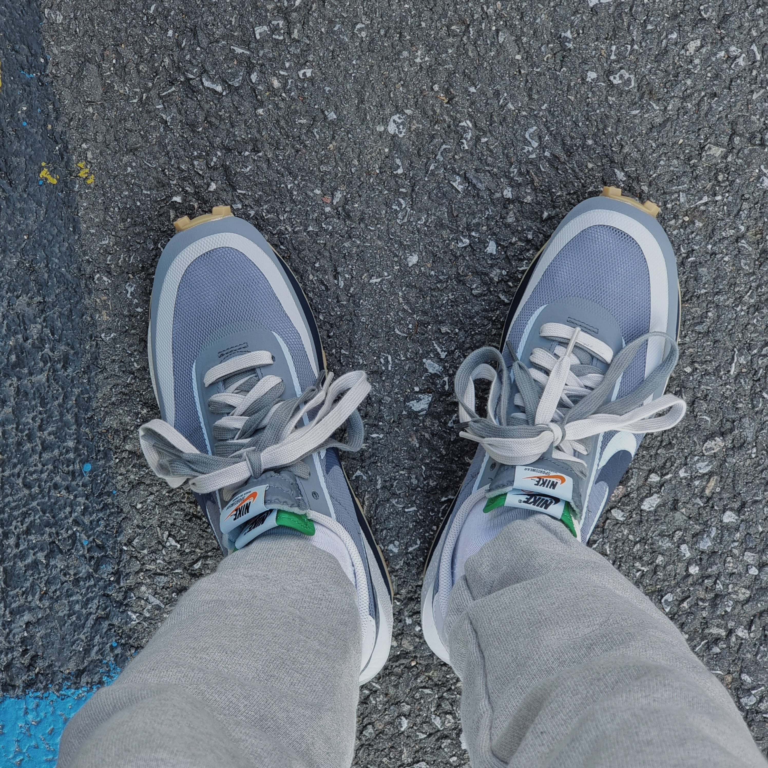 Nike x Sacai x Clot LDWaffle Cool Grey 착용 스타일
