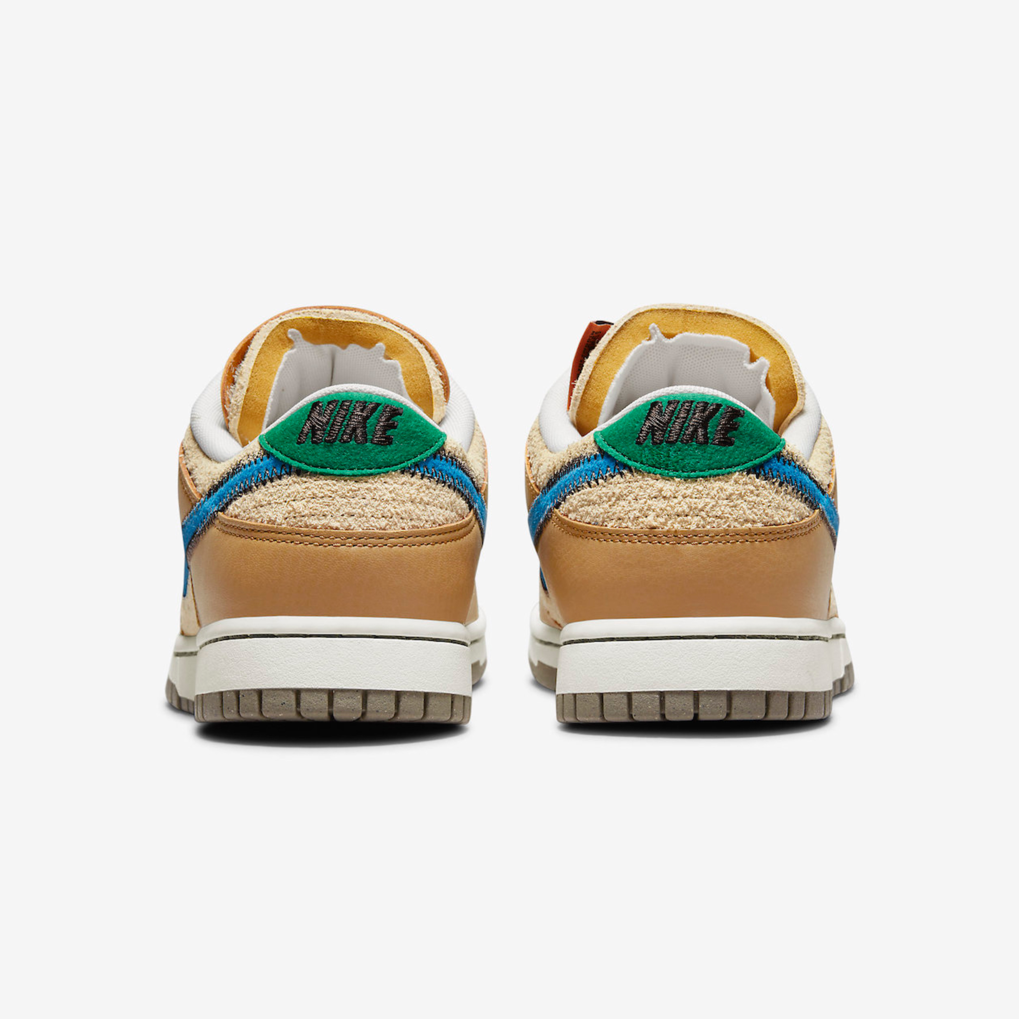 Nike x Size? Dunk Low Dark Driftwood Photo Blue 착용 스타일 - 5