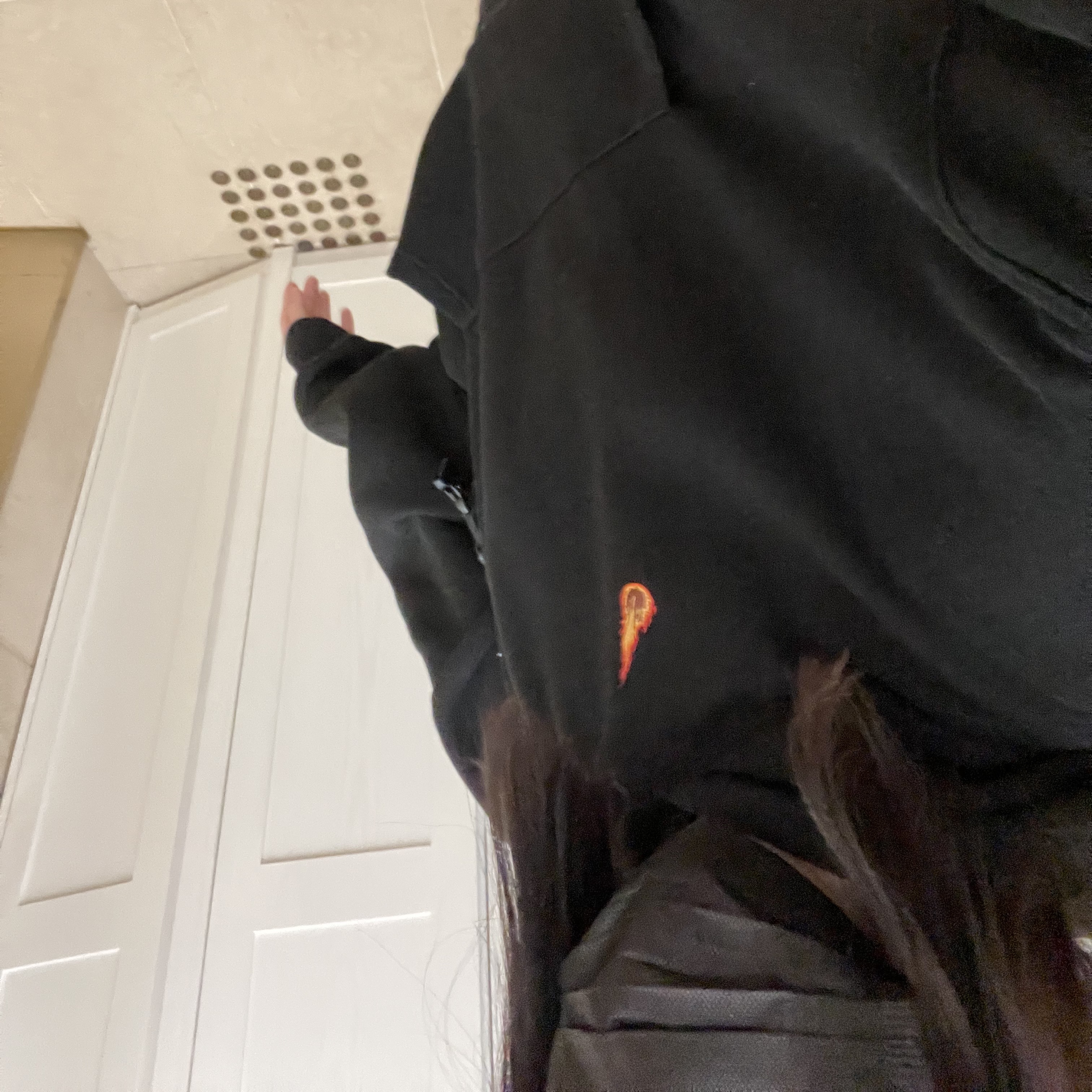 Nike Dunk High Retro Orange Blaze, Nike M NRG Sweatpants Black 착용 스타일 - 3