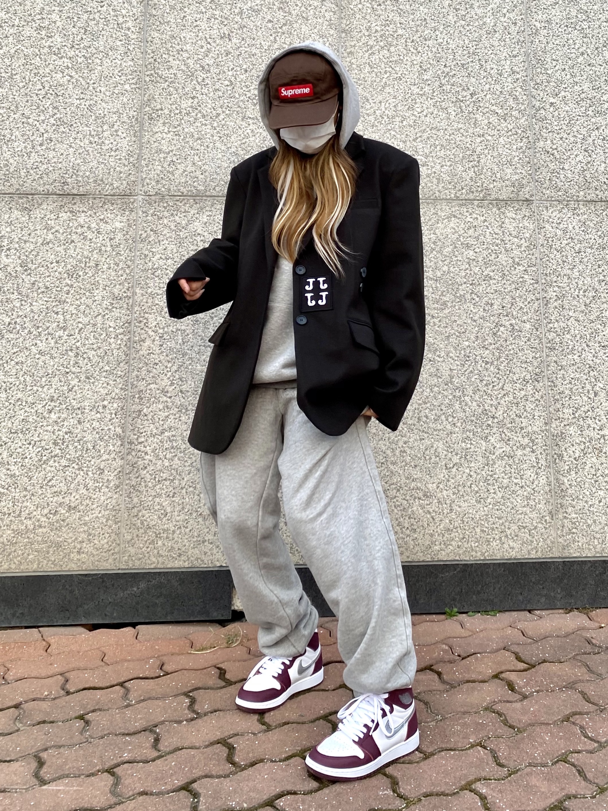 Supreme Washed Chino Twill Camp Cap Brown - 21FW, Jordan 1 Retro High OG Bordeaux 착용 스타일 - 1