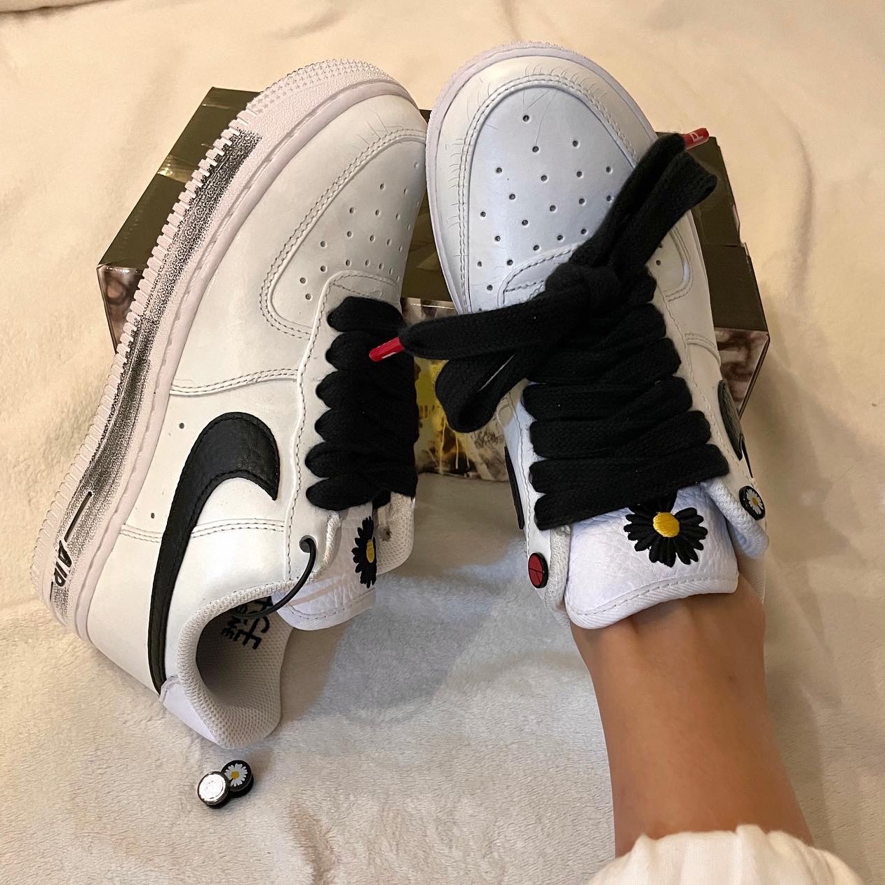 Nike x Peaceminusone Air Force 1 Low Para-Noise 2.0 착용 스타일 - 1