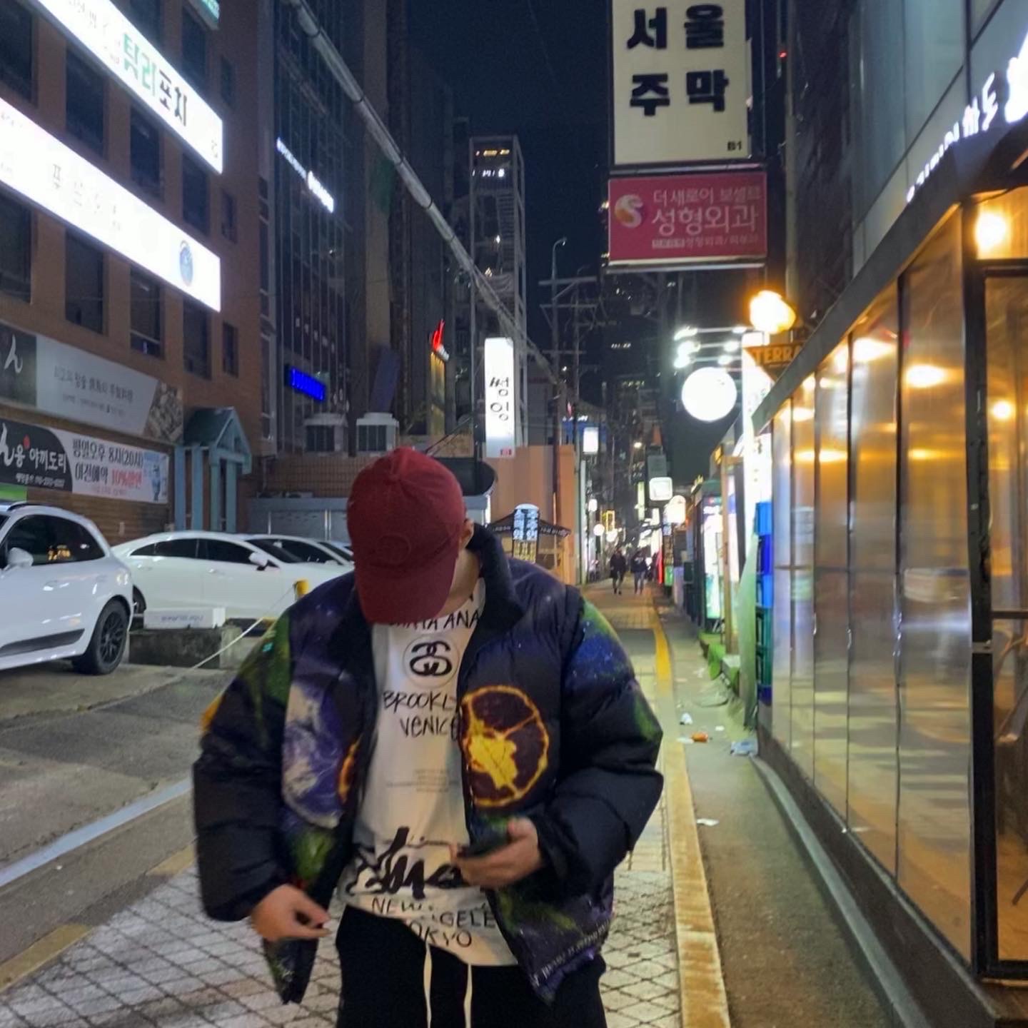 Supreme x Undercover Public Enemy Puffy Jacket Multi-Color - 18SS, Stussy x Takahiromiyashita The Soloist 40 WT T-Shirt 착용 스타일
