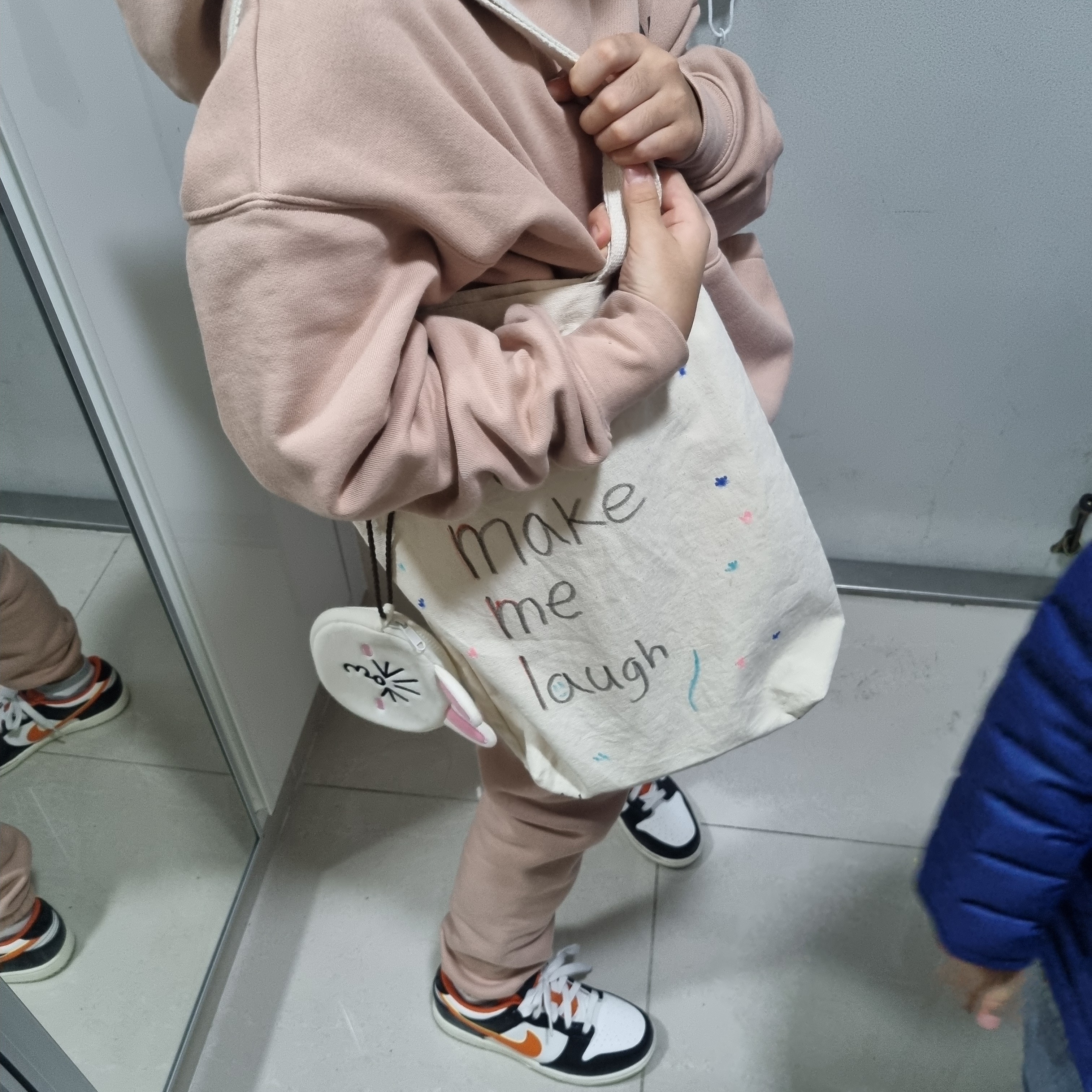 (PS) Nike Dunk Low PRM Halloween, (Kids) Essentials Sweatpants Matte Blush - 21FW 착용 스타일