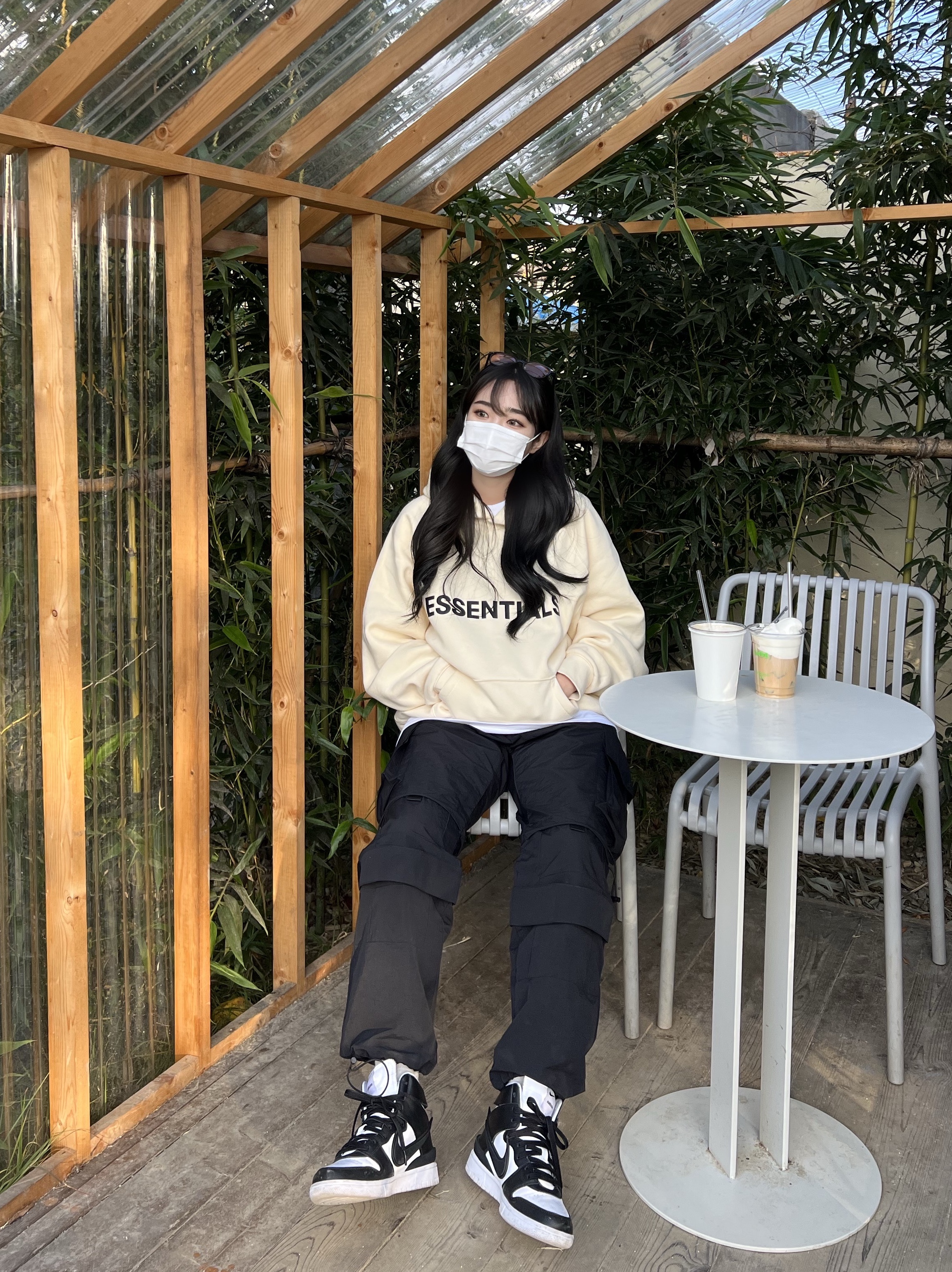 Nike x Ambush Dunk High Black, Essentials 3D Silicon Applique Pullover Hoodie Buttercream 2020 착용 스타일