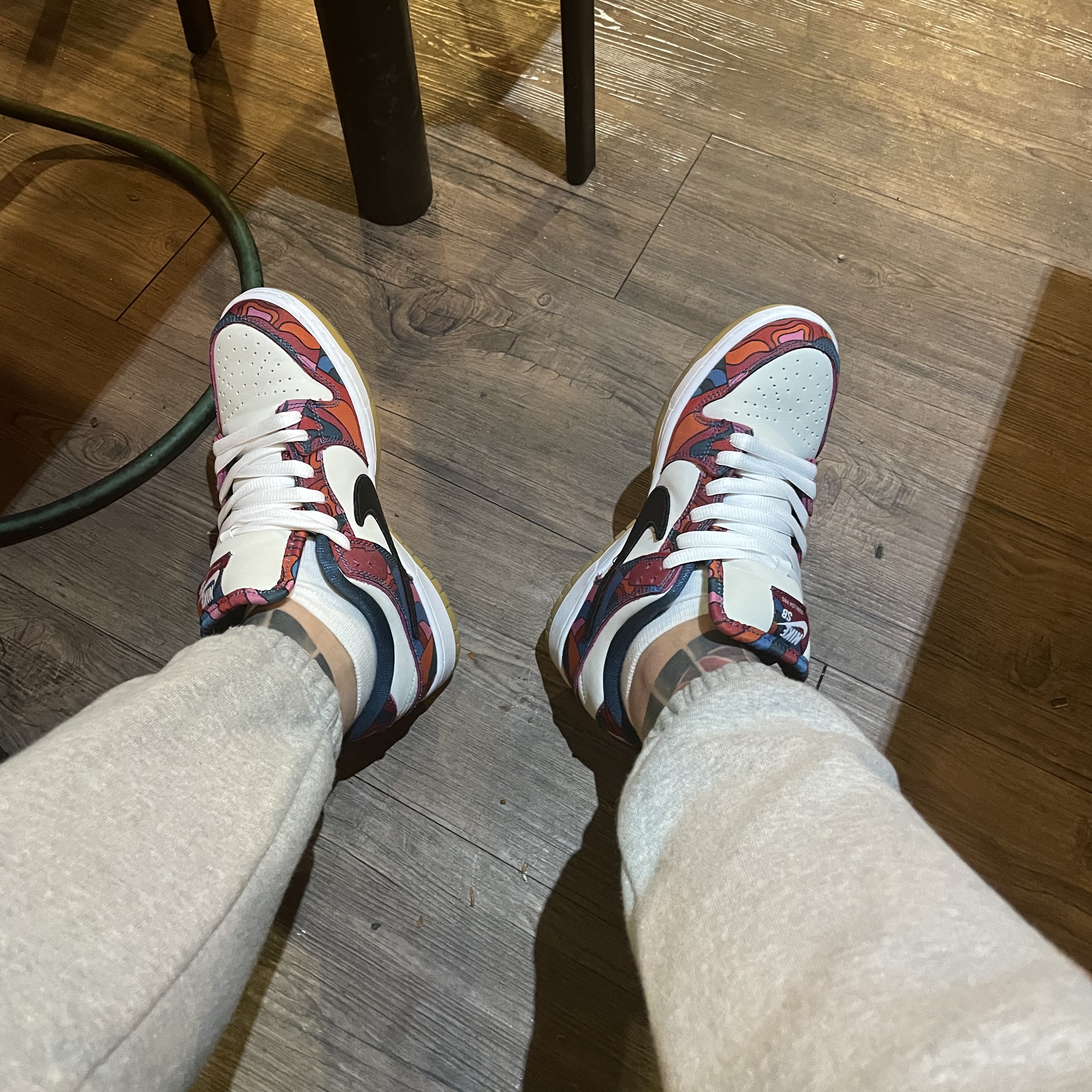 Nike x Parra SB Dunk Low Pro Abstract Art 착용 스타일