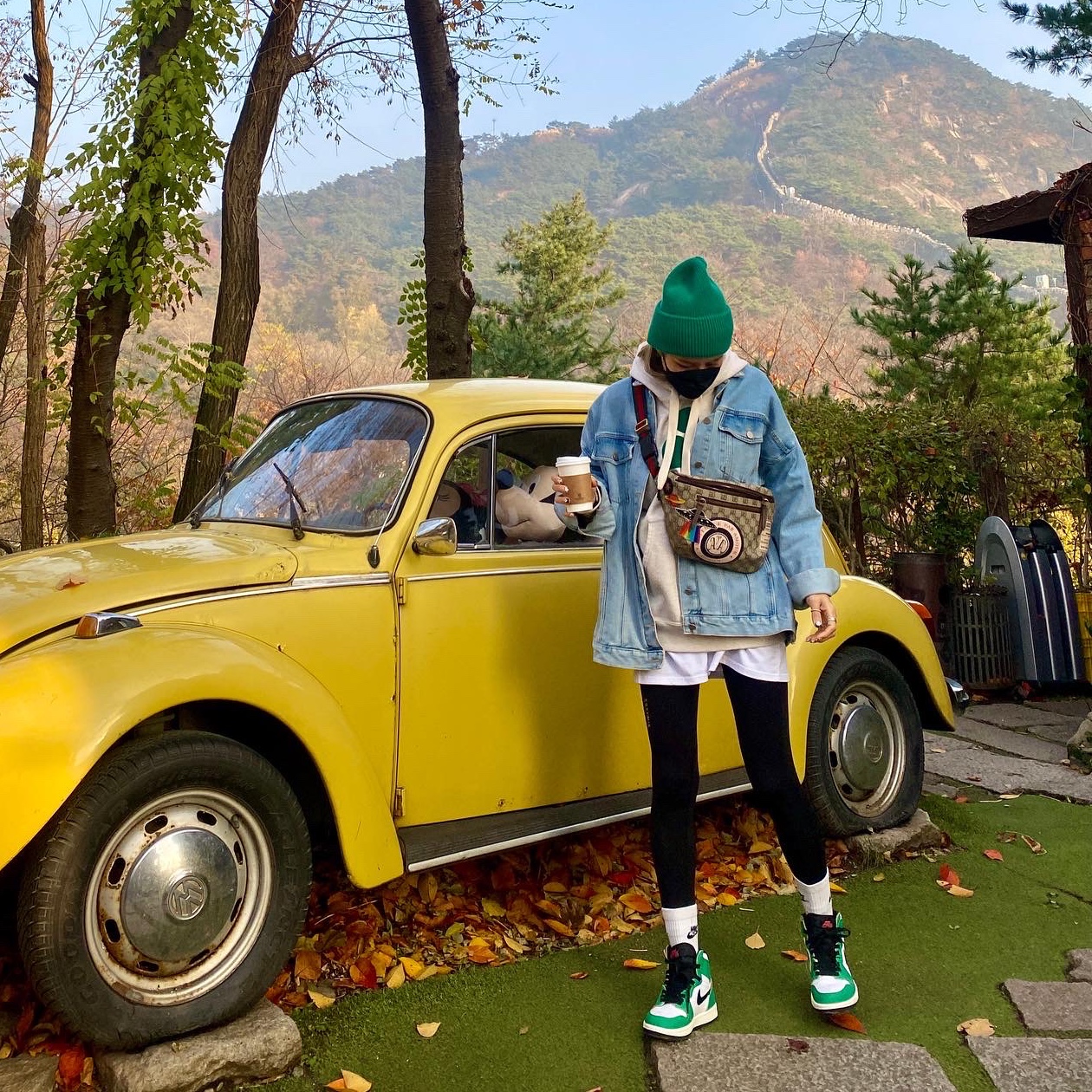 Isabel Marant Miley Hoodie Ecru Green - 21FW, (W) Jordan 1 Retro High OG Lucky Green 착용 스타일