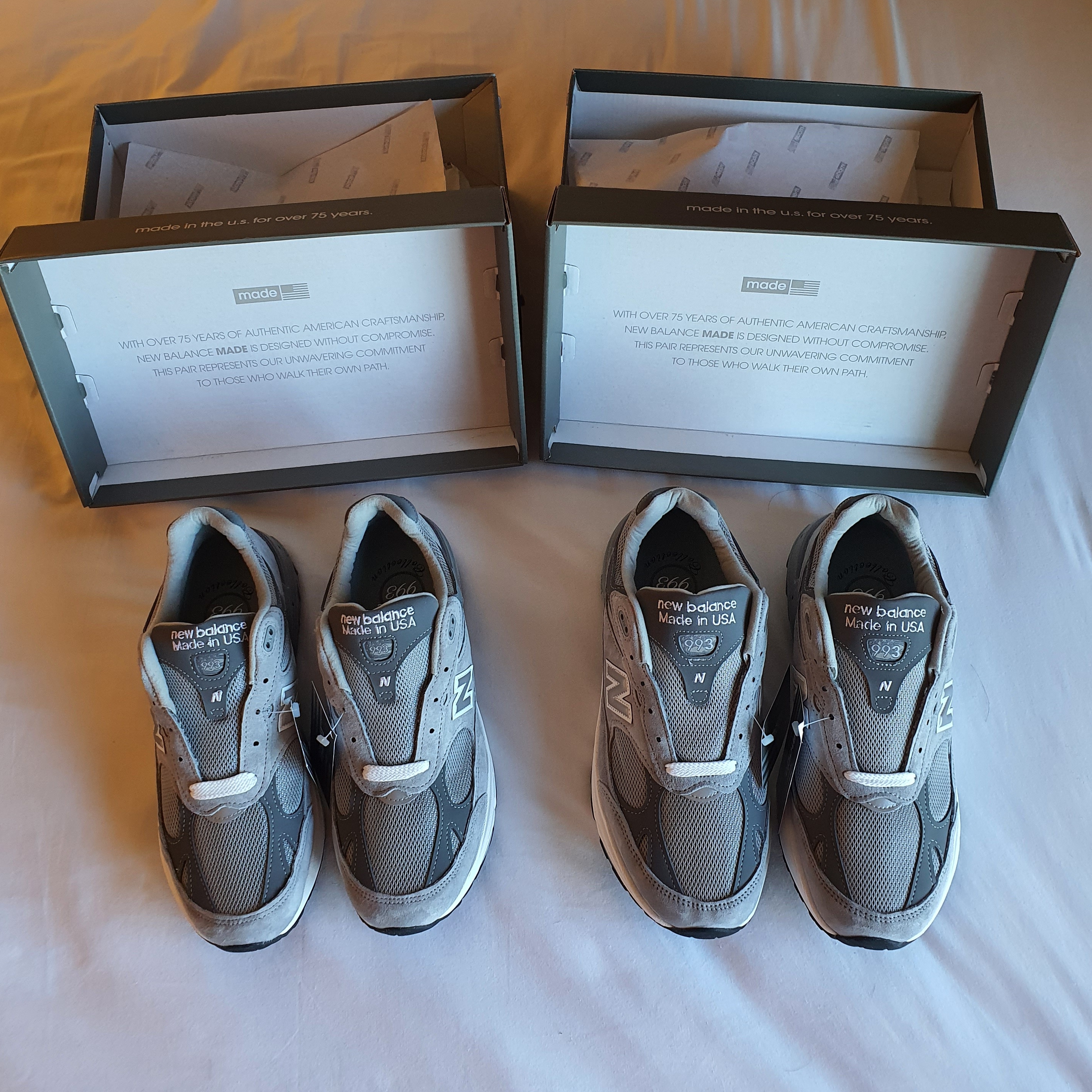 New Balance 993 Made in USA Grey - D Standard, (W) New Balance 993 Made in USA Grey - B Standard 착용 스타일