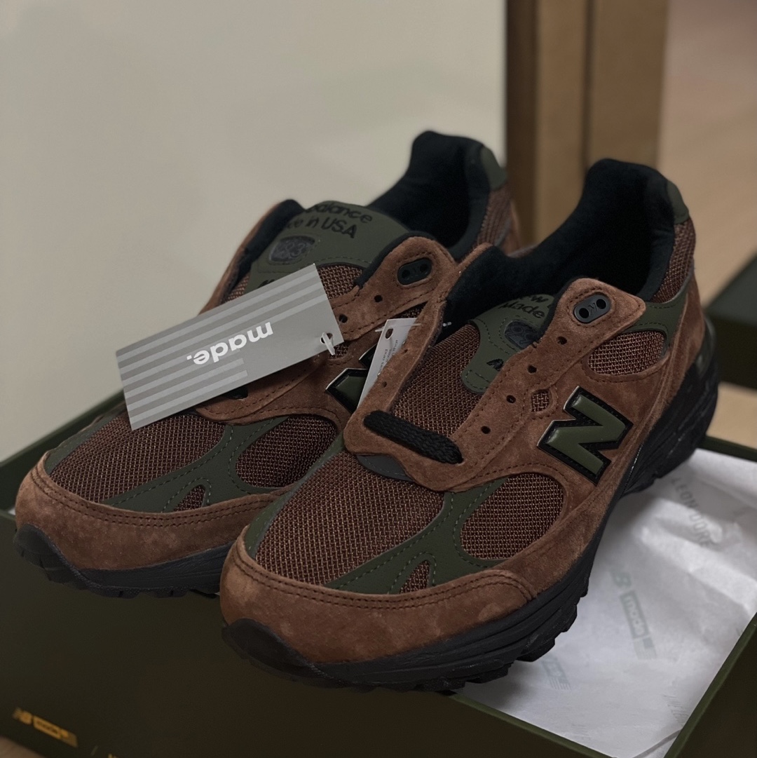 New Balance x Aime Leon Dore 993 Made in USA Brown 착용 스타일