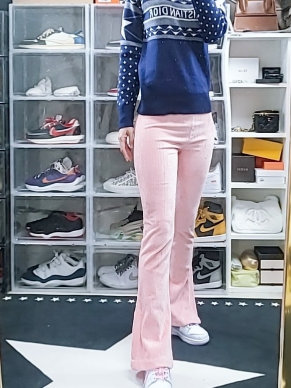 (W) Nike Dunk Low Purple Pulse 착용 스타일 - 1