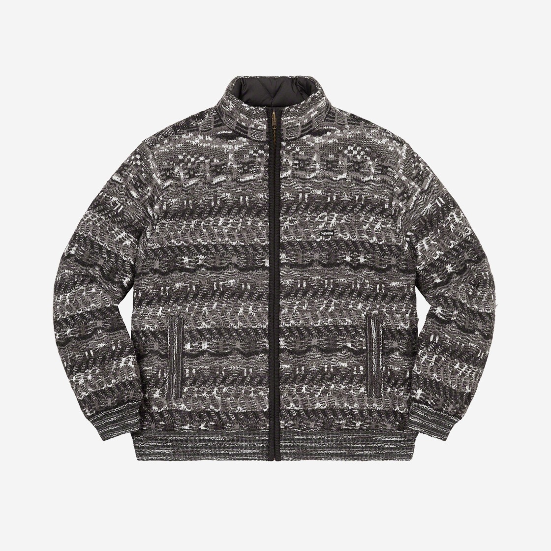 Supreme x Missoni Reversible Knit Jacket Black - 21FW 상세 이미지 1