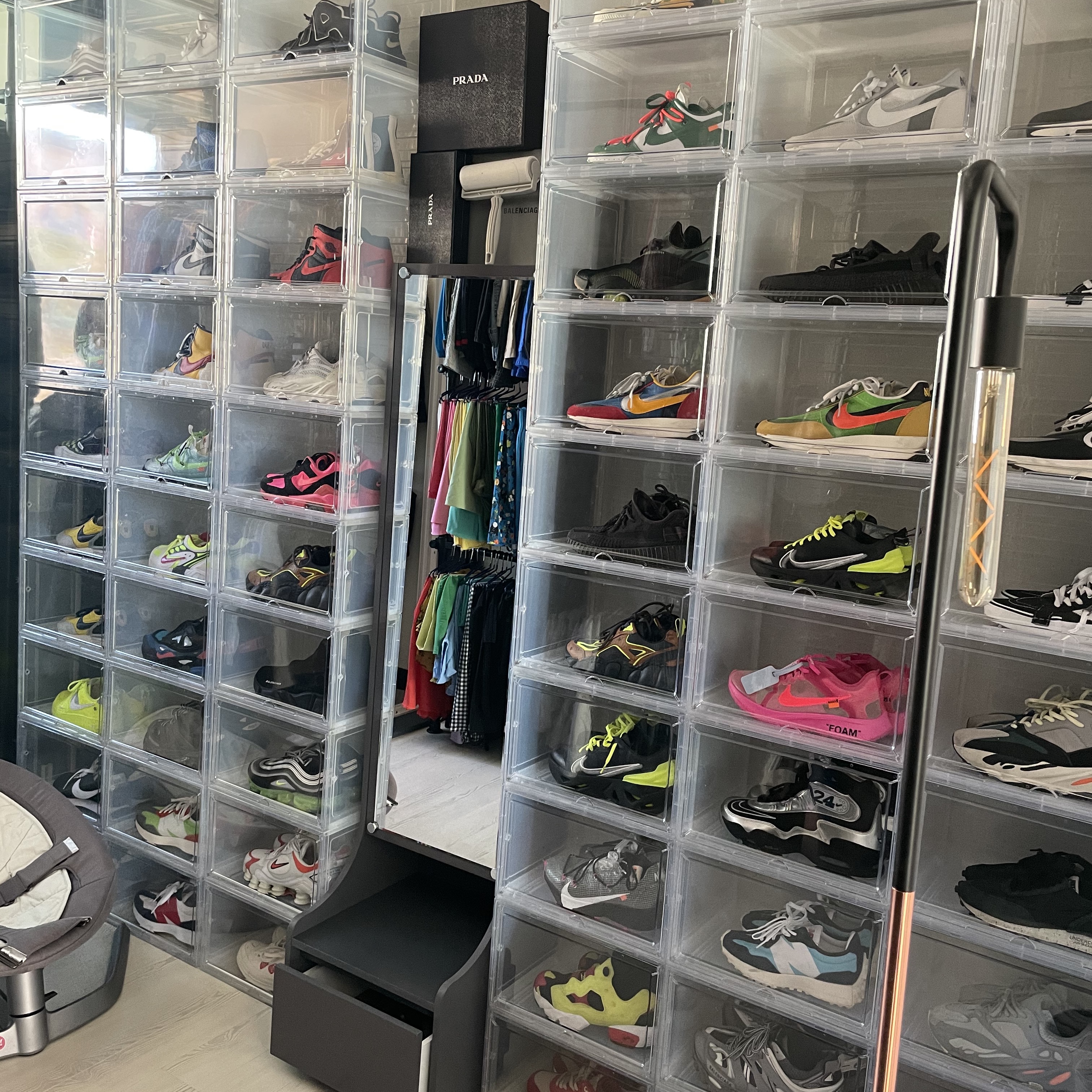 Nike x Sacai LDWaffle Blue Multi, Nike x Sacai LDWaffle Green Multi 착용 스타일