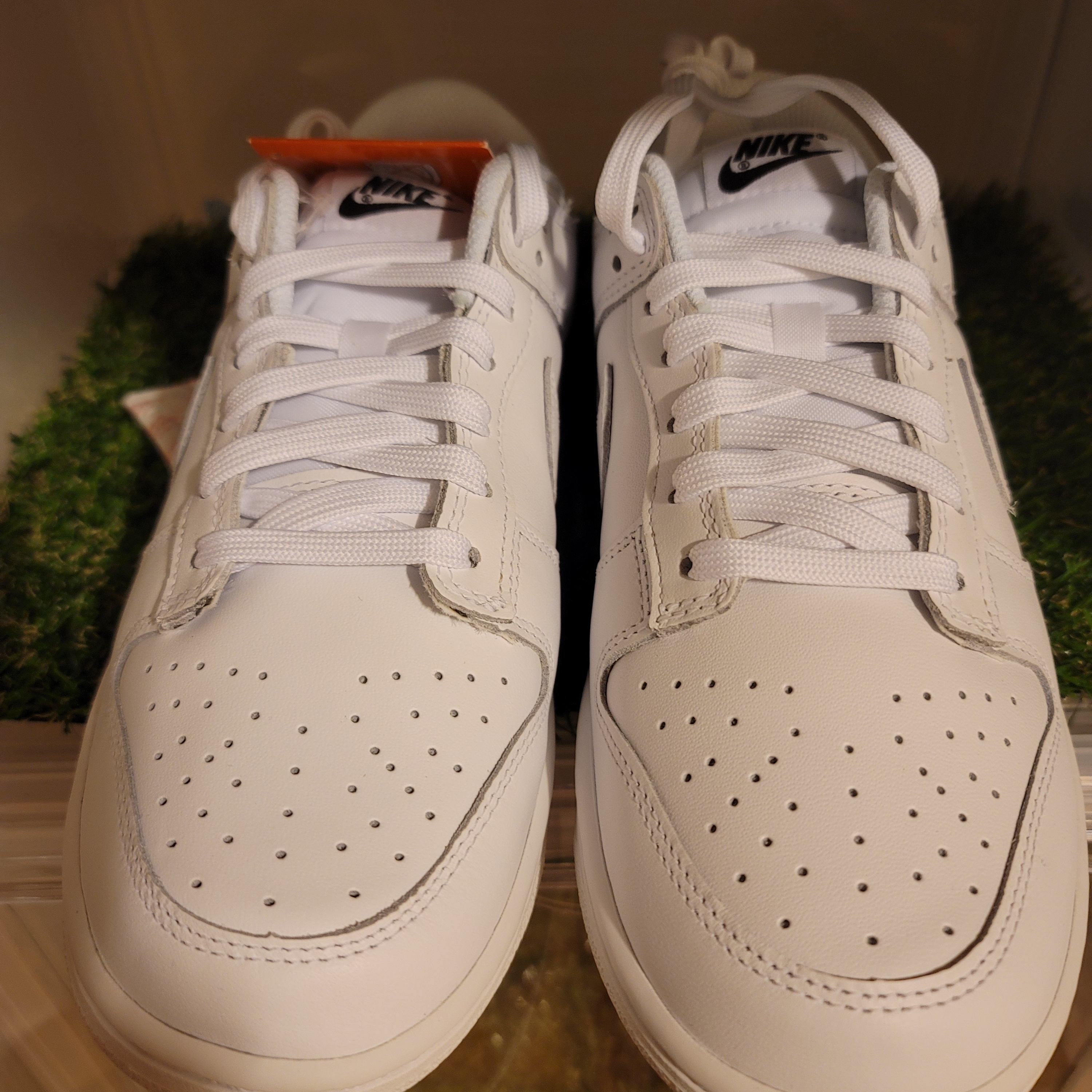 (W) Nike Dunk Low Triple White 착용 스타일 - 3