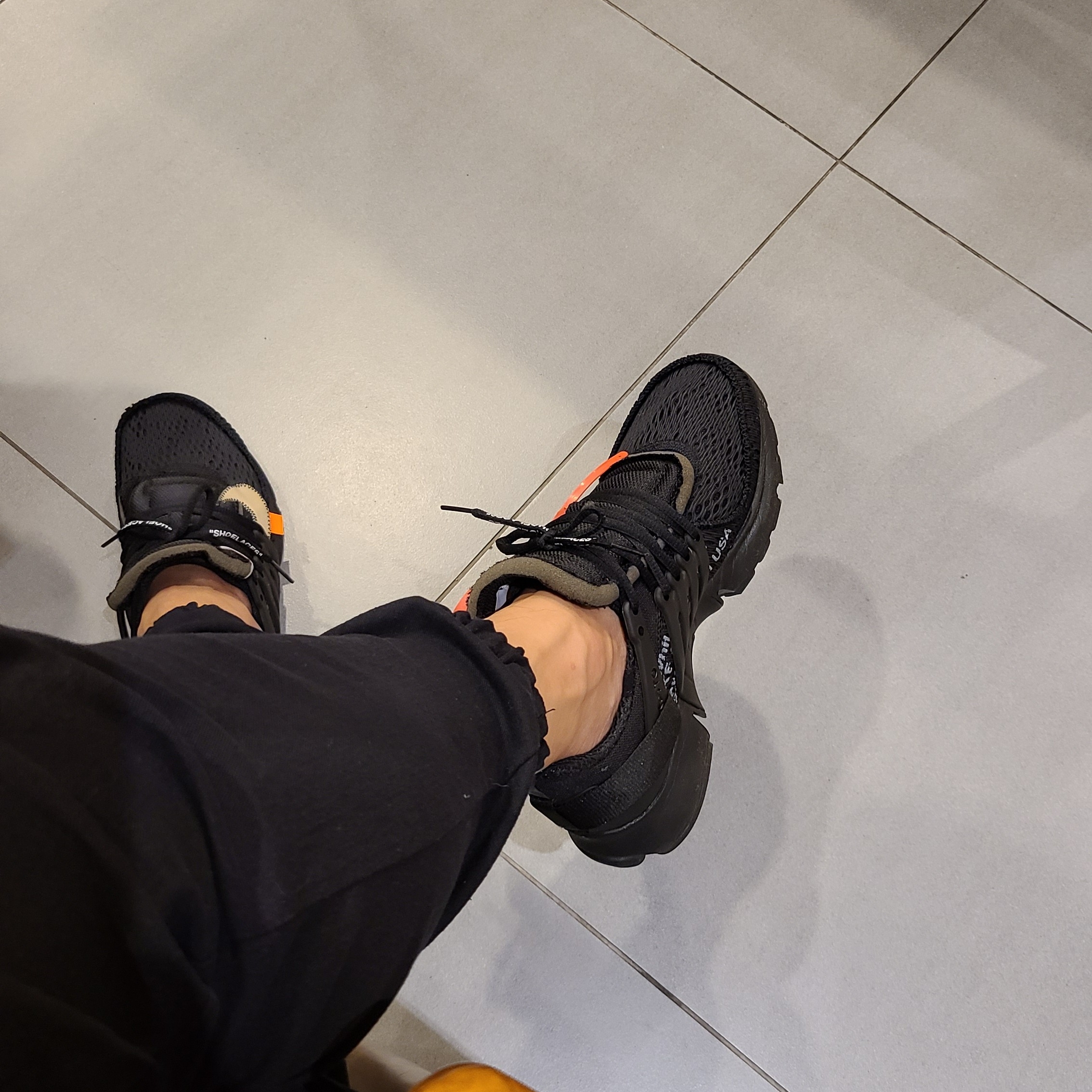 Nike x Off-White Air Presto Black 착용 스타일 - 2