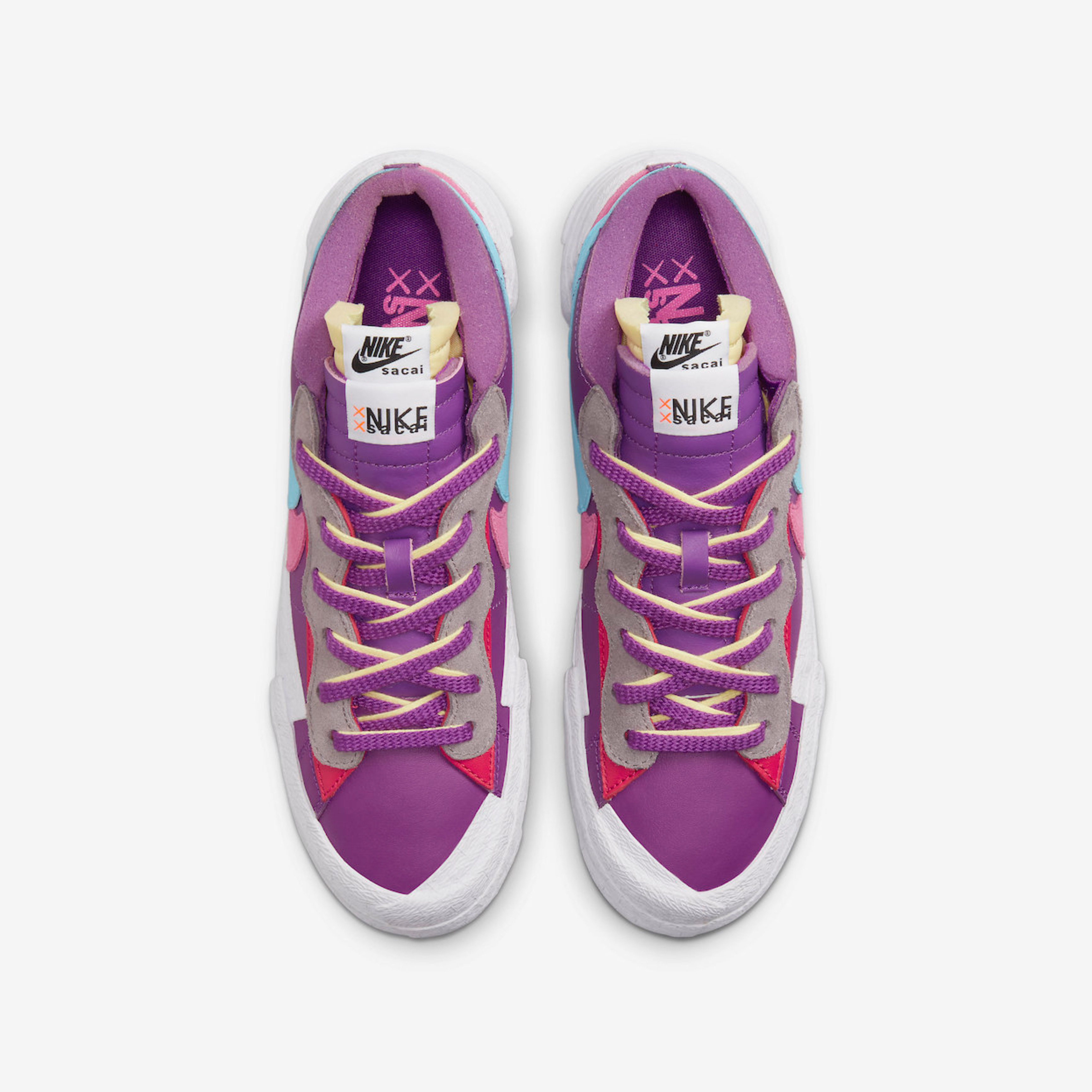 Nike x Sacai x Kaws Blazer Low Neptune Blue, Nike x Sacai x Kaws Blazer Low Team Red 착용 스타일 - 5