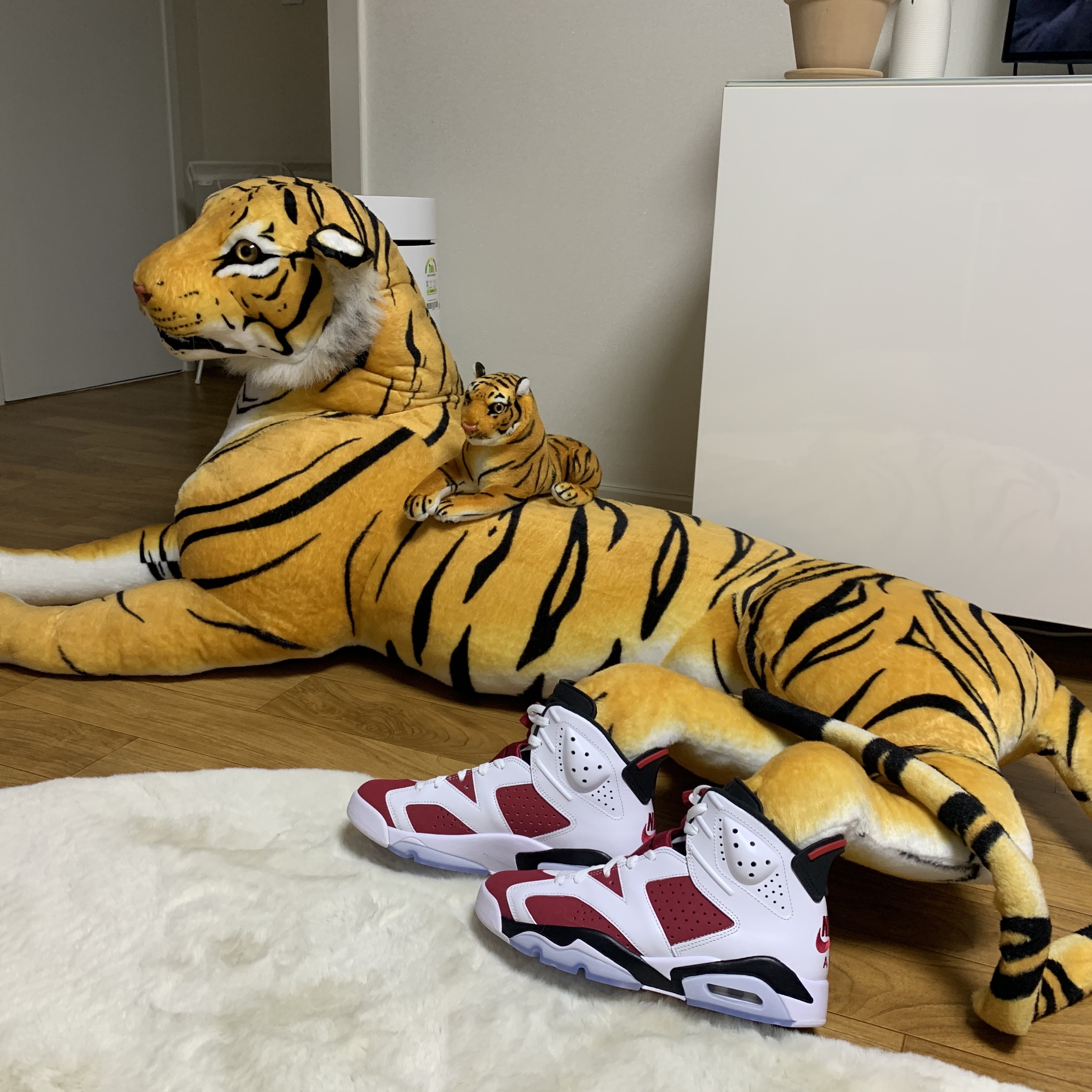 Jordan 6 Retro Carmine 2021 착용 스타일 - 3