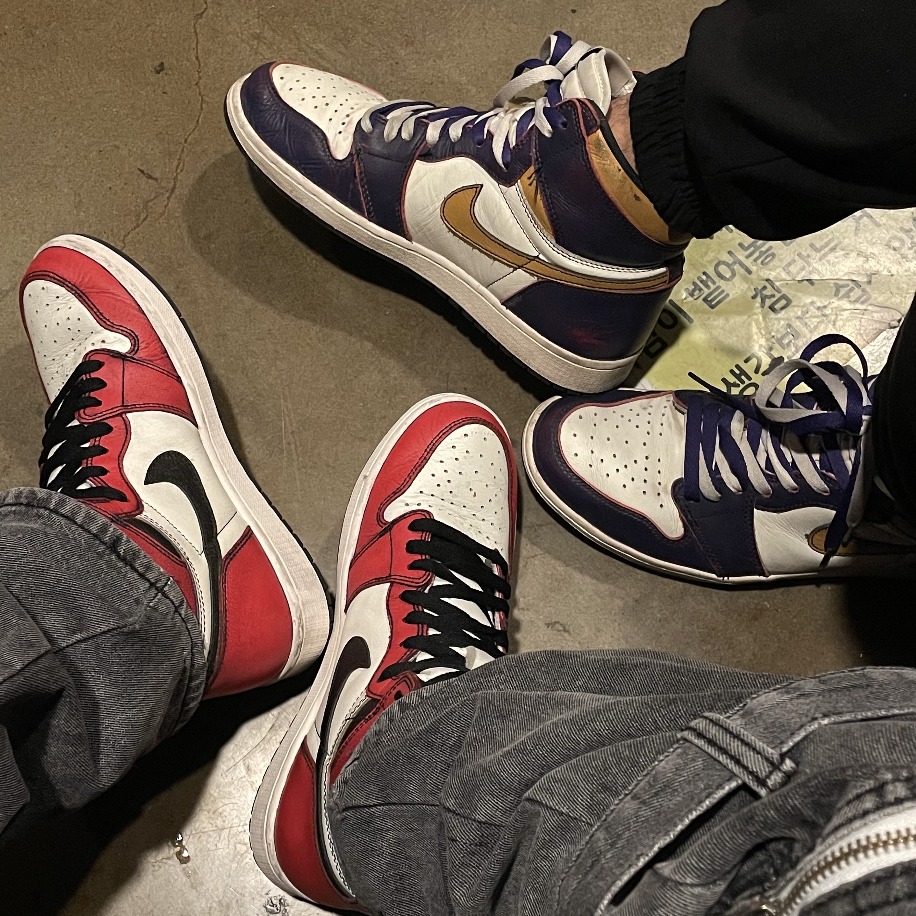Jordan 1 Retro High OG Defiant SB LA to Chicago 착용 스타일