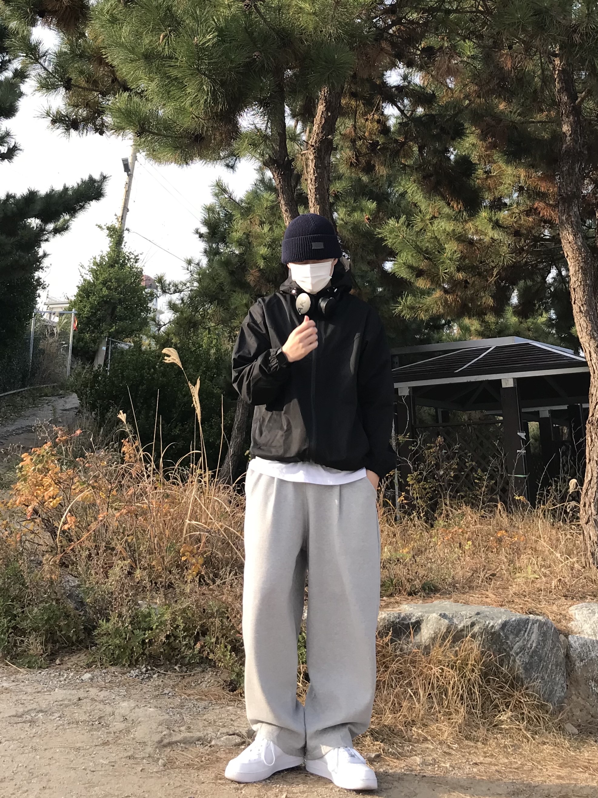 Nike Air Force 1 '07 Low White, (W) Nike Air Force 1 '07 Low White 착용 스타일 - 2
