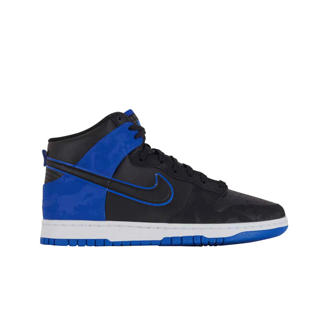 나이키 덩크 하이 레트로 SE 카모 블랙 로얄(Nike Dunk High Retro SE Camo Black Royal)