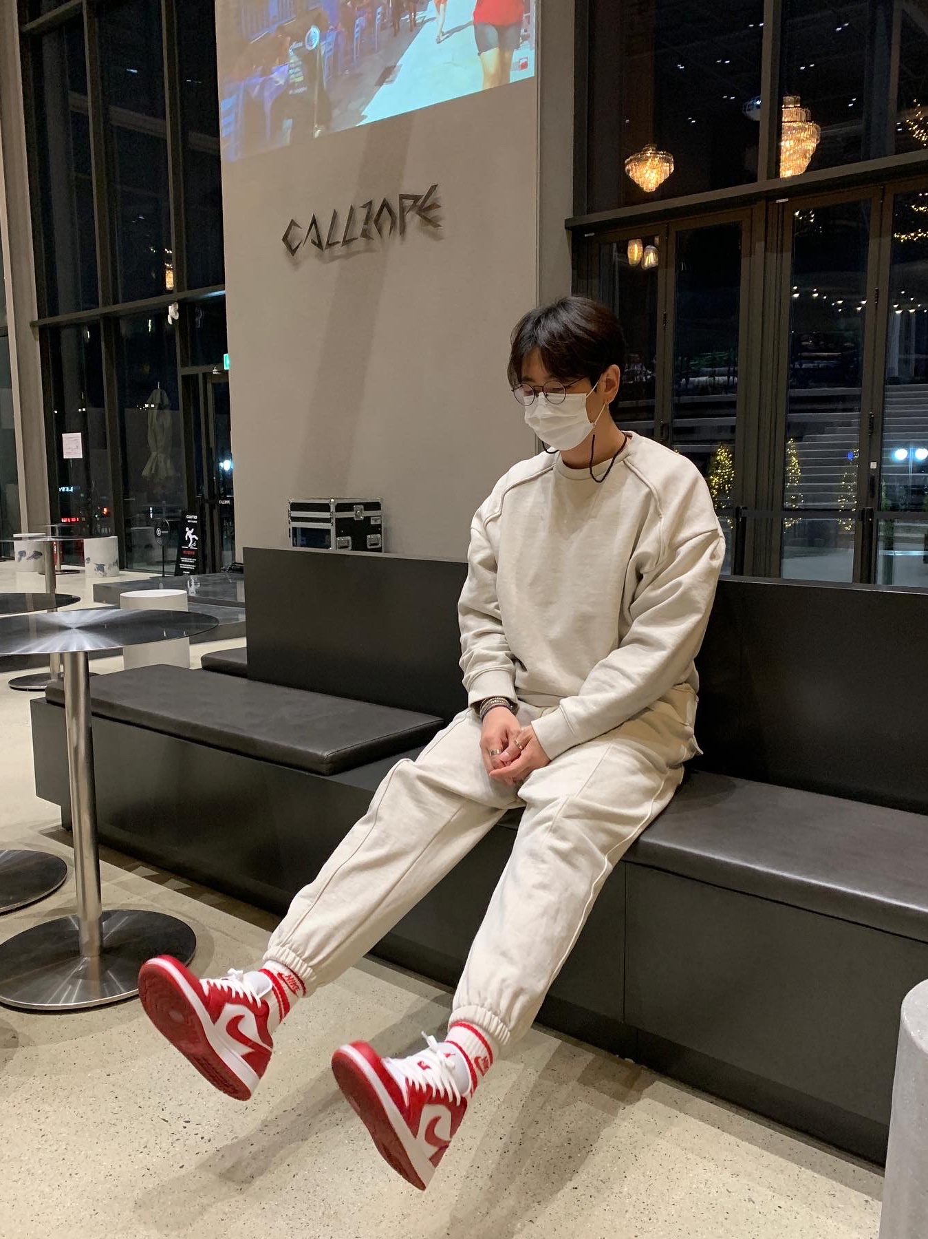 Jordan 1 Low Gym Red White 착용 스타일