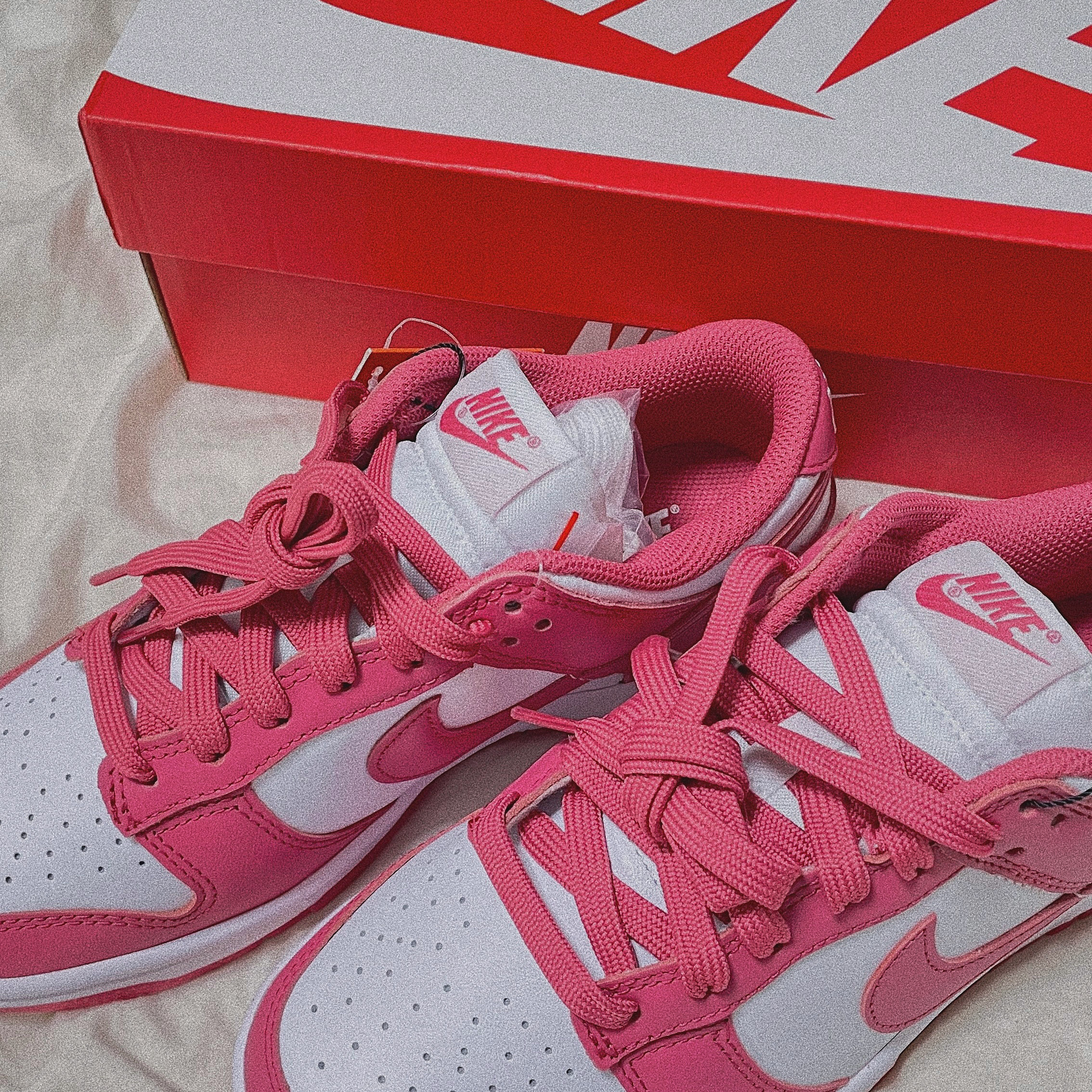 (W) Nike Dunk Low Archeo Pink 착용 스타일 - 1