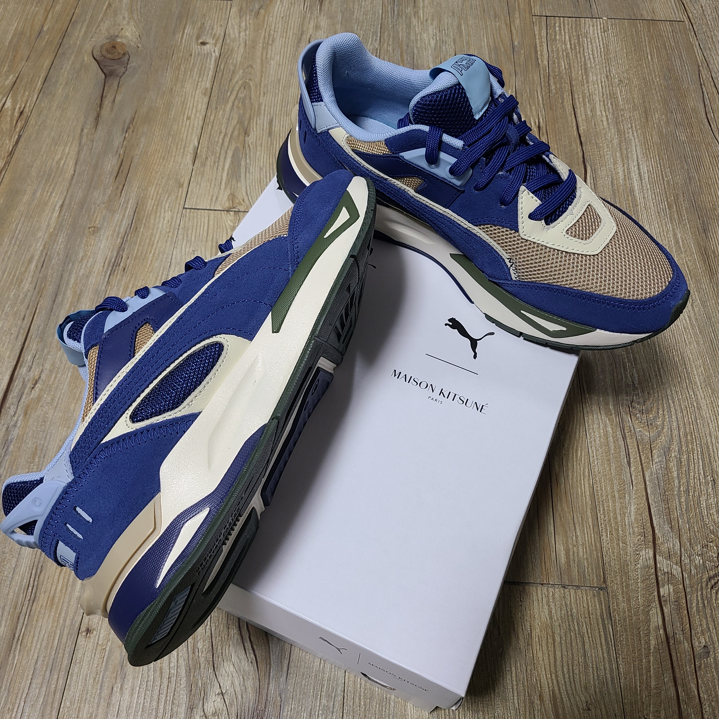 Puma x Maison Kitsune Mirage Blue Depths 착용 스타일 - 1