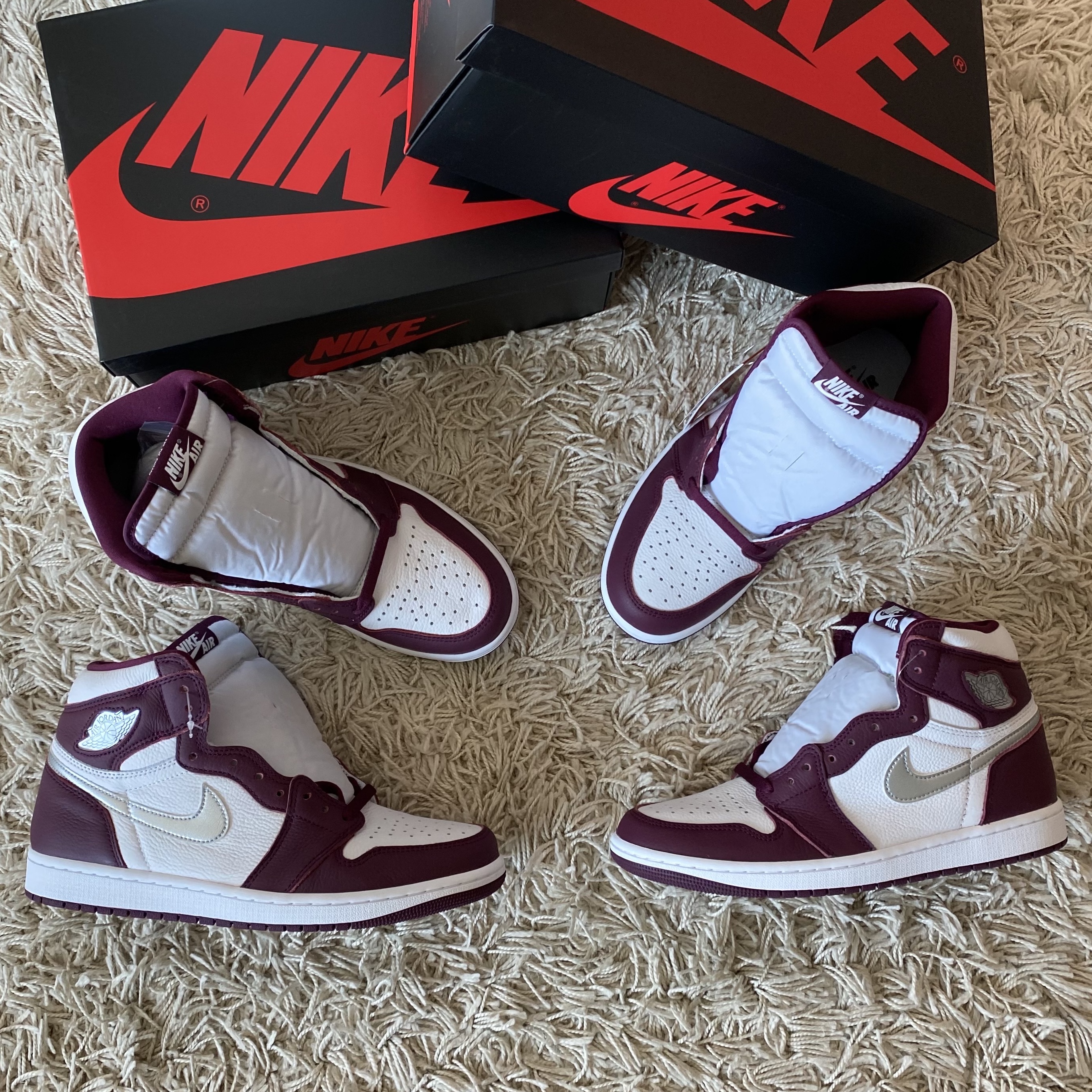Jordan 1 Retro High OG Bordeaux 착용 스타일