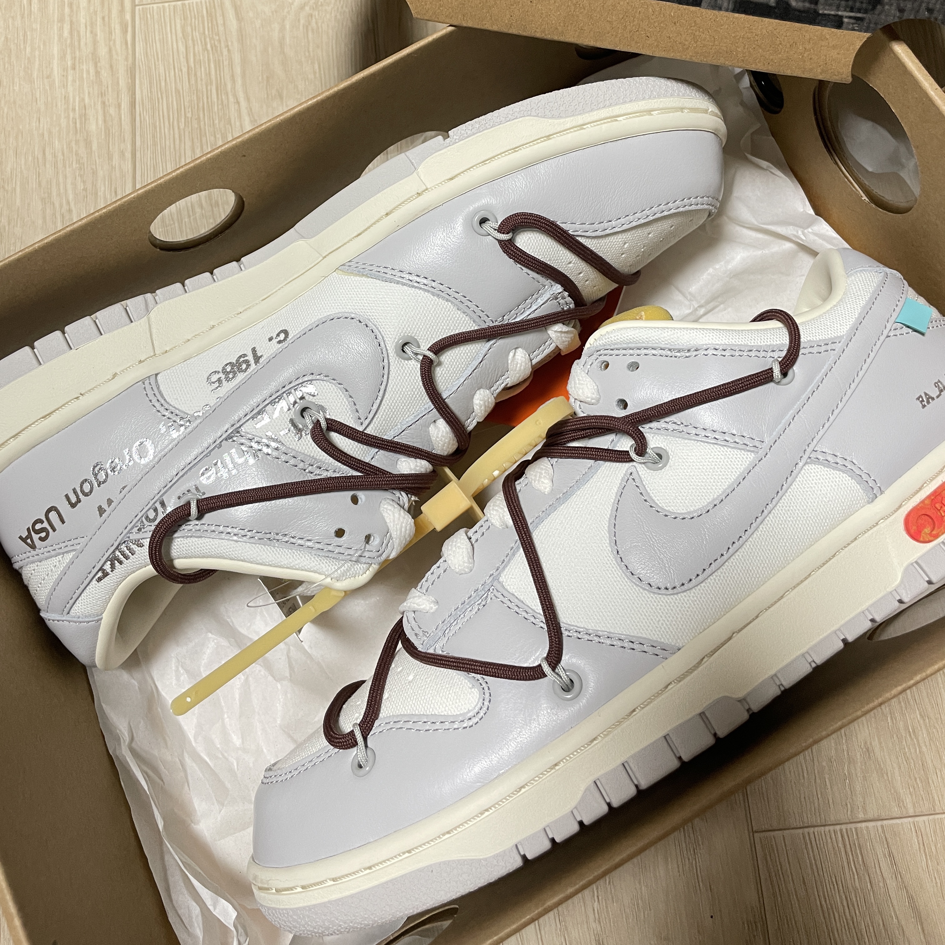 Nike x Off-White Dunk Low The 50 - Lot 46 착용 스타일