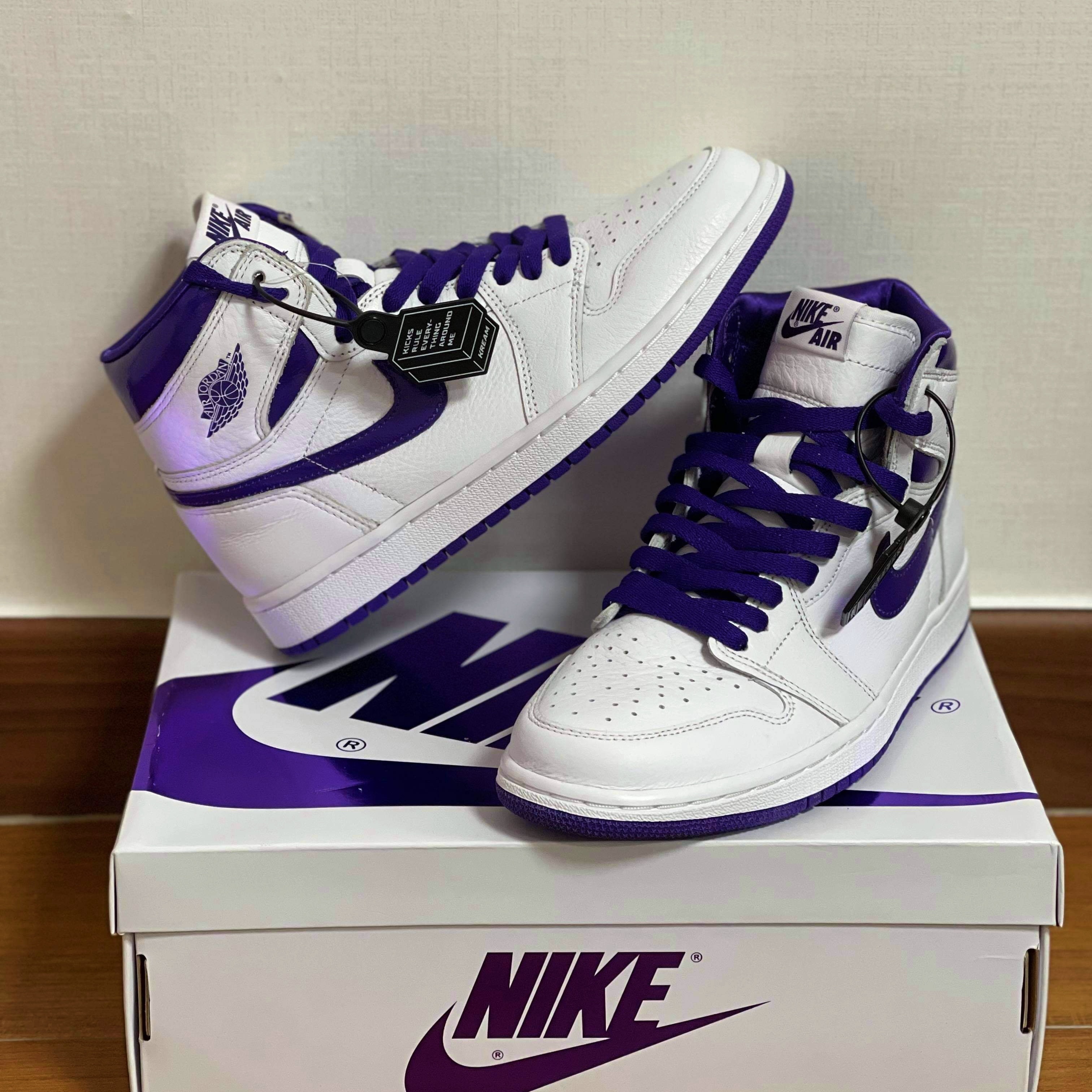 (W) Jordan 1 High OG Court Purple 착용 스타일