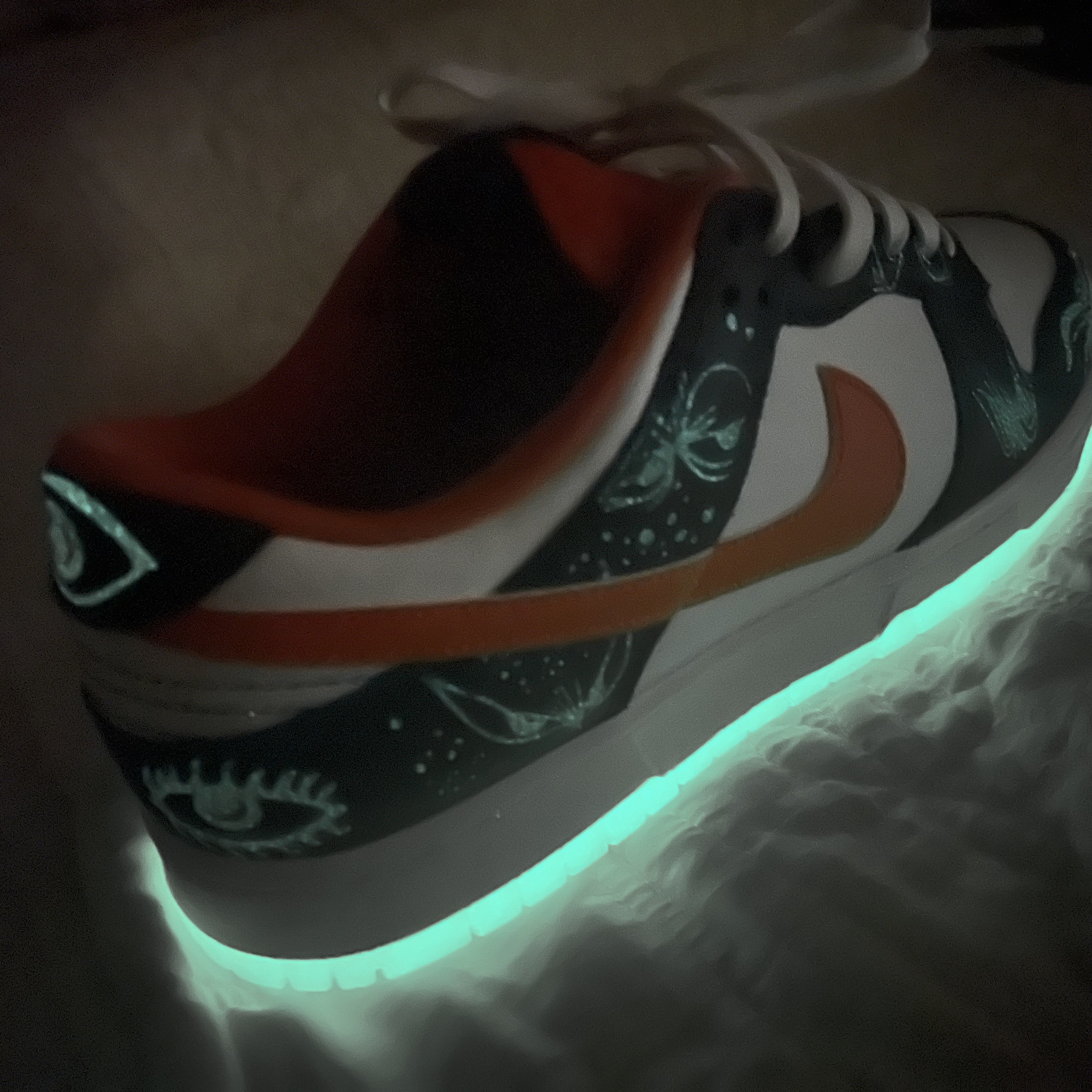 Nike Dunk Low Retro PRM Halloween 착용 스타일 - 1