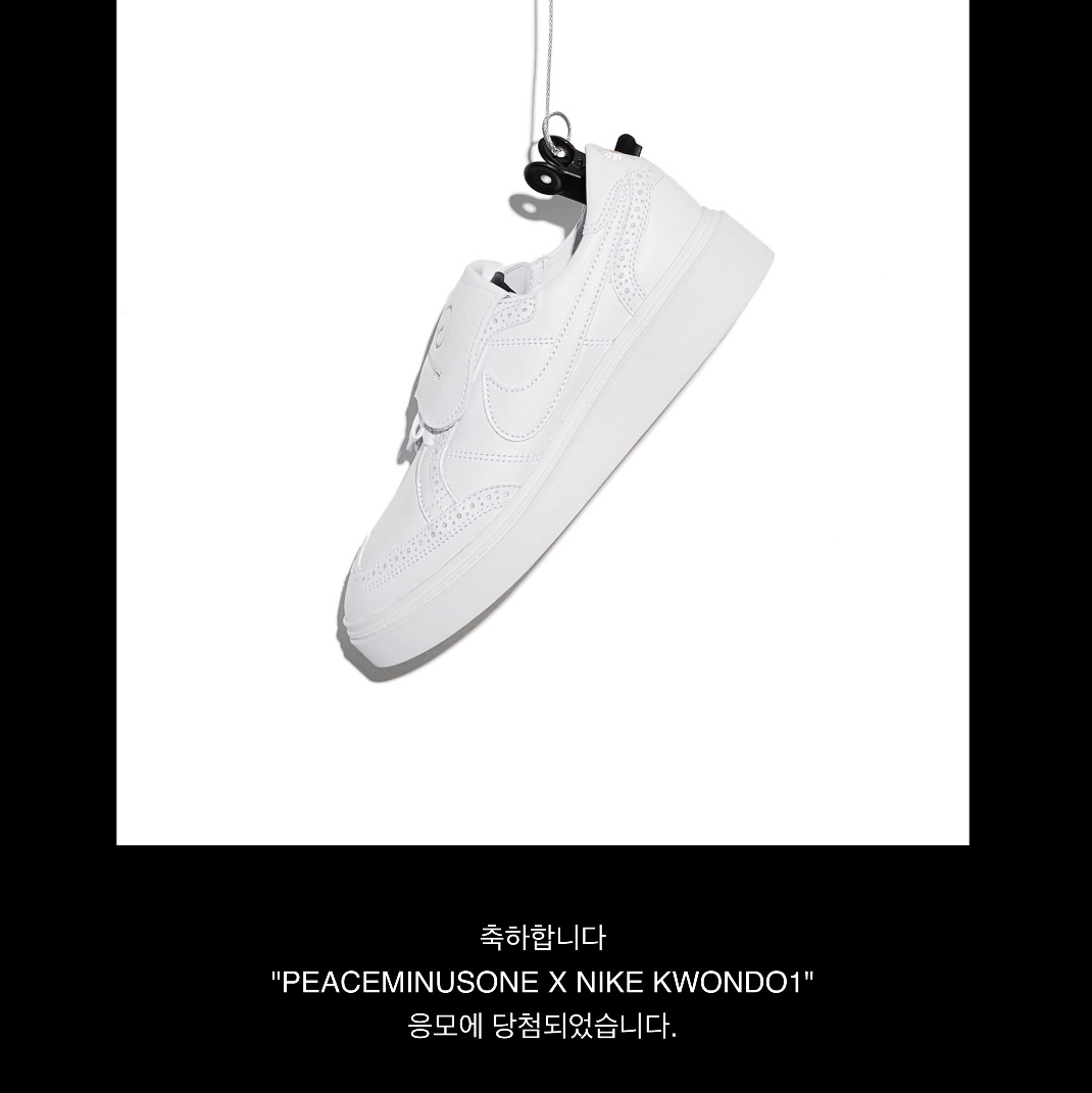 Nike x Peaceminusone Kwondo1 White 착용 스타일